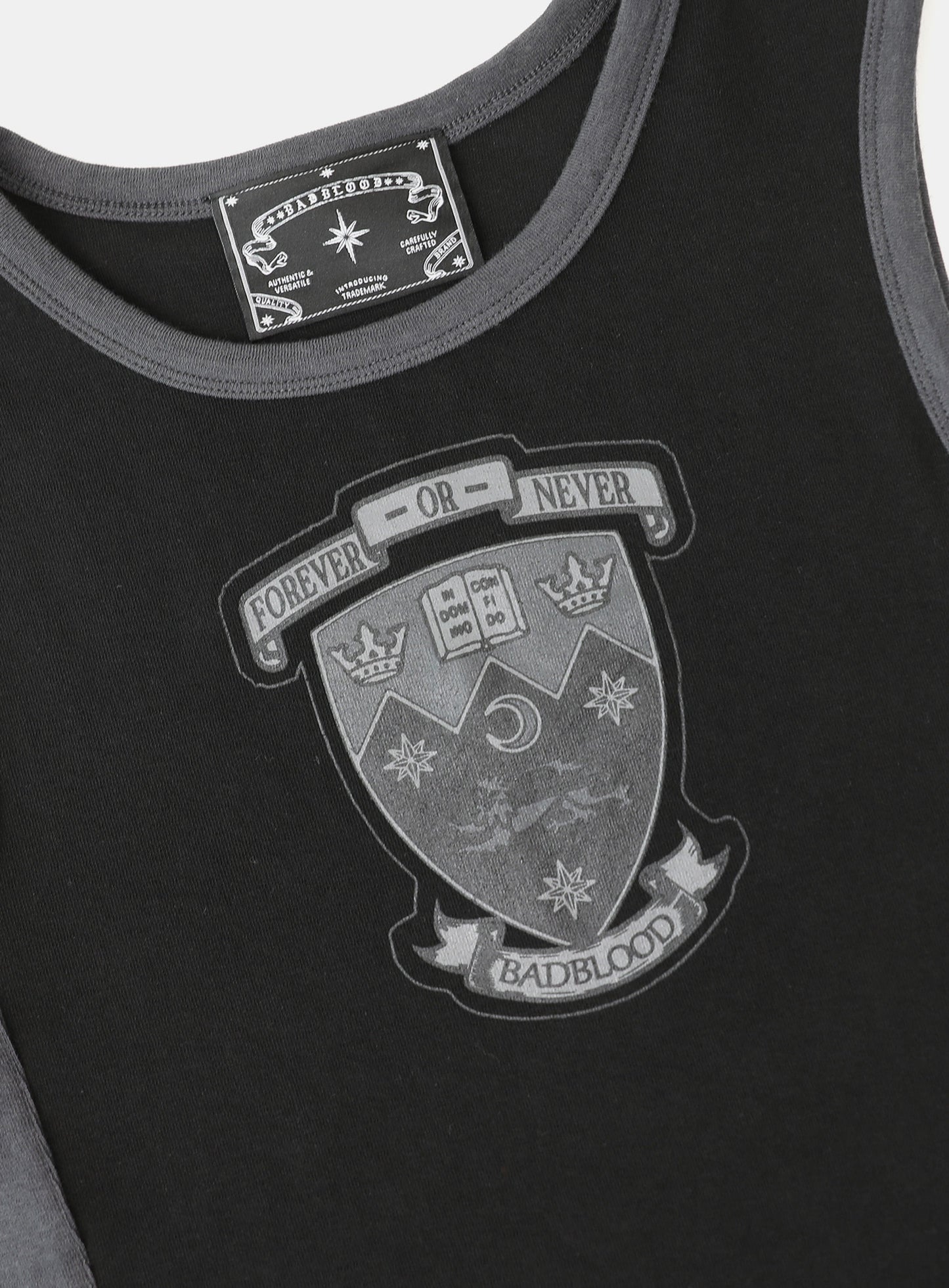 Workshop Shield Print Tank - Black/Charcoal