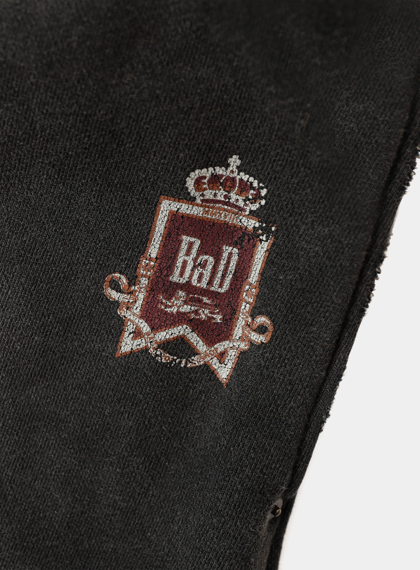 Royal Classic Distressed 2-Way Curved Jogger Trousers - Black