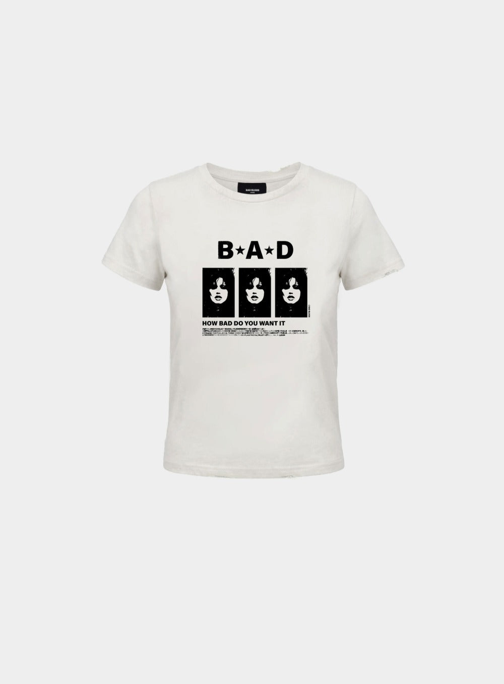 [w-tee26-138] B.A.D. Short Sleeve T-Shirt - White