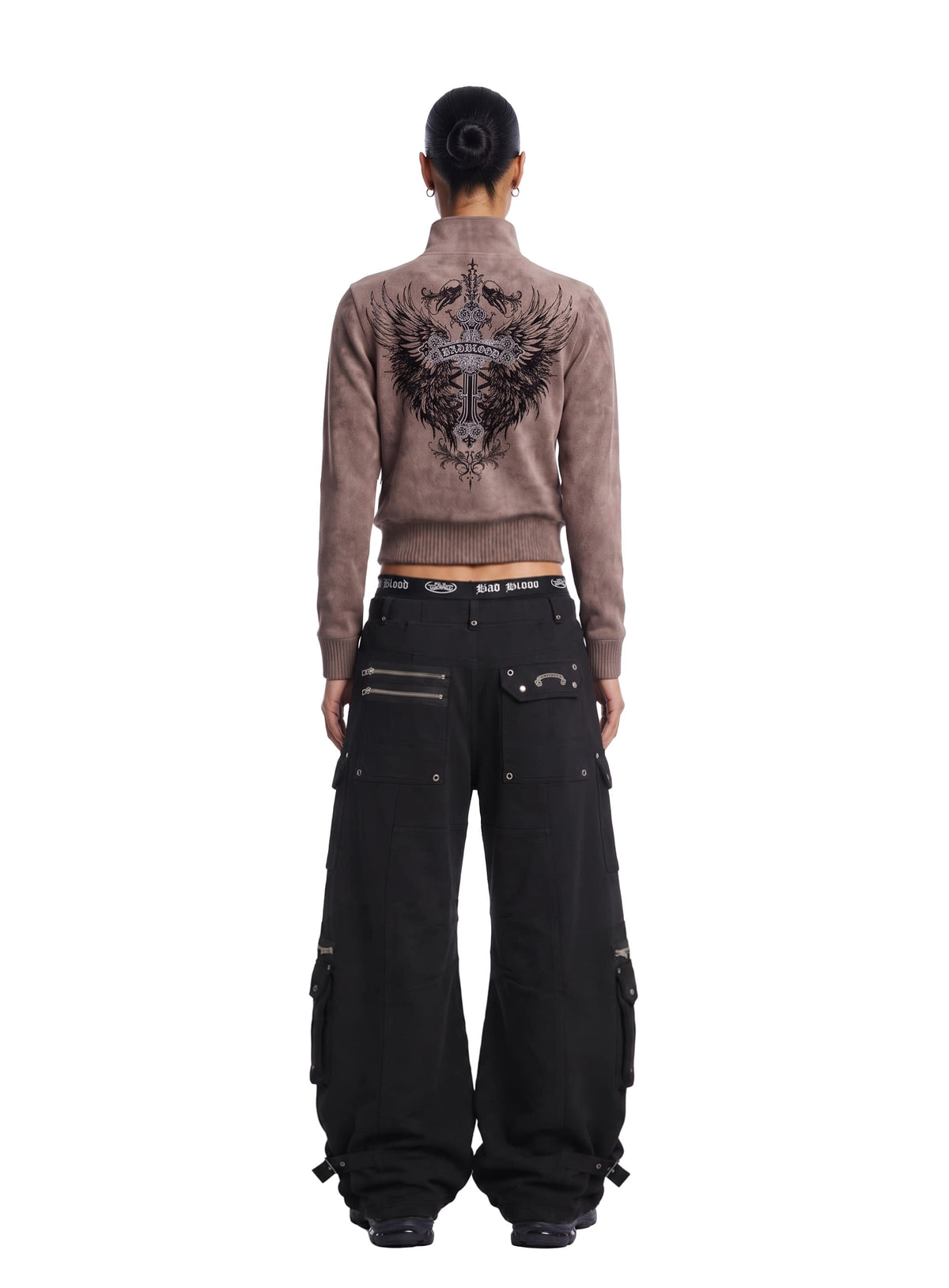 [w-jkt26-069] TMV RELIC CROSS Full-Zip Knit Track Top - Pink