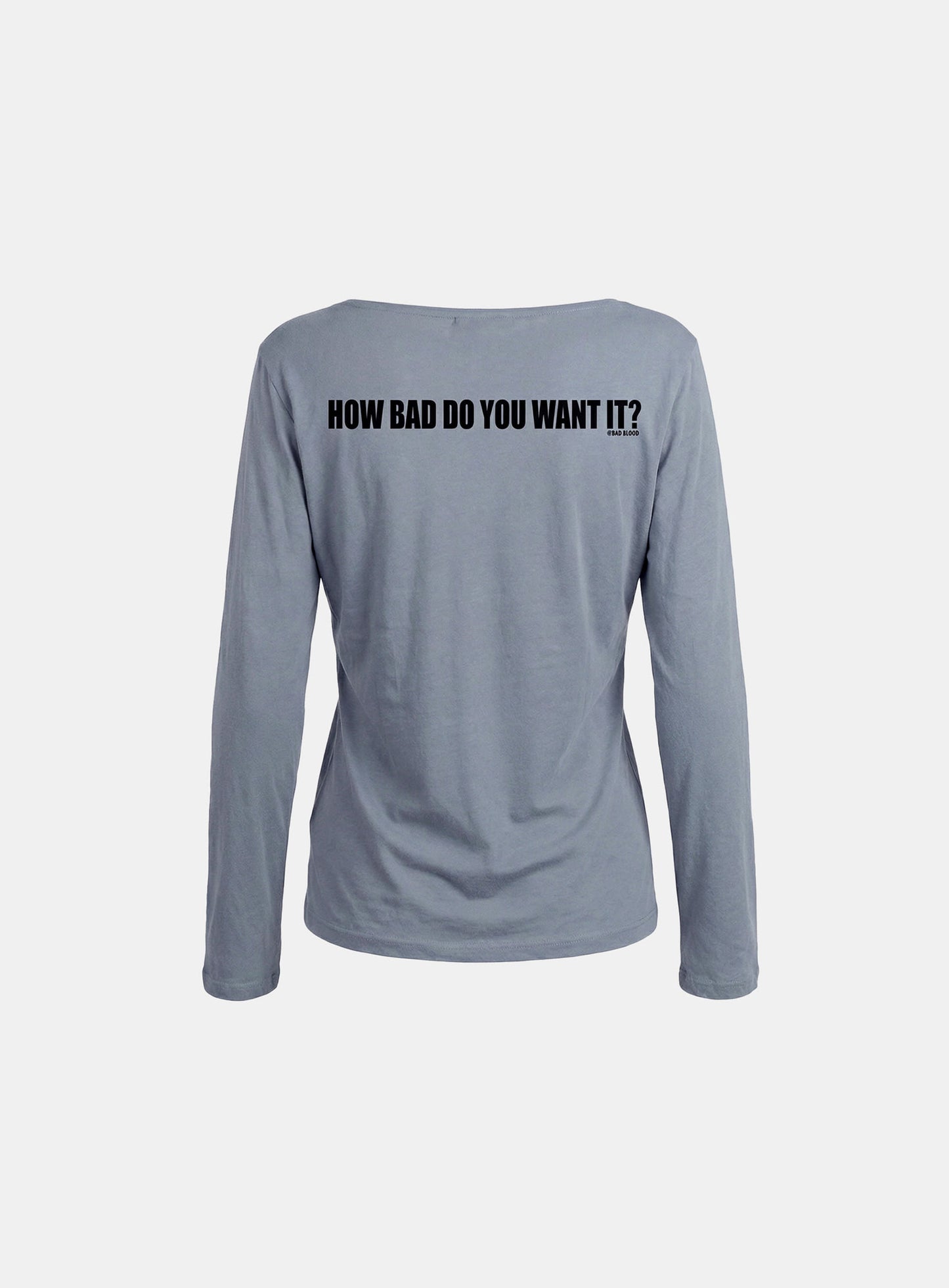 [w-tee26-118] DO YOU WANT IT Boat Neck T-Shirt - Sky Blue