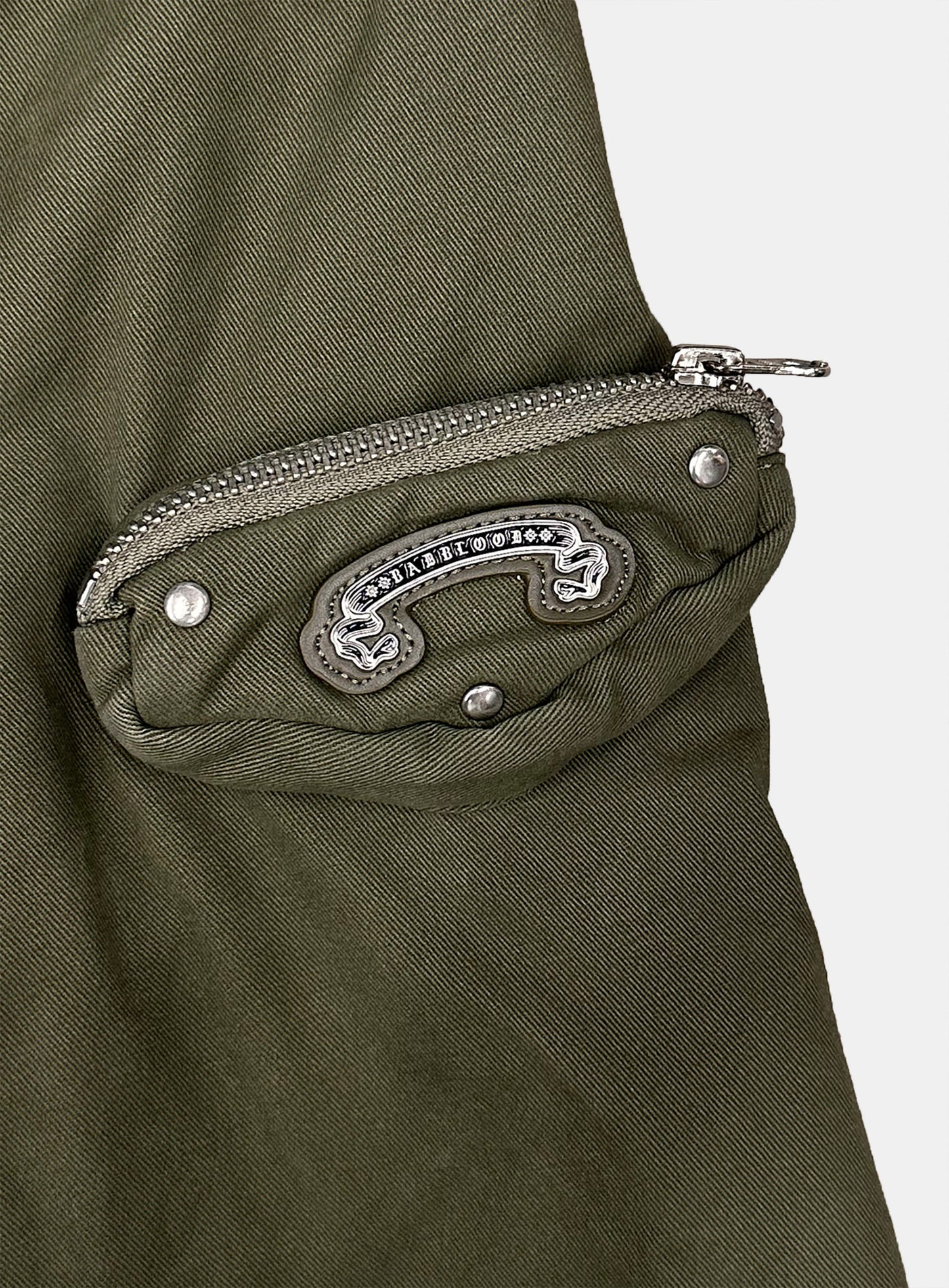 [w-jkt25-065] Daytona High-Neck Strap Bomber Jacket - Army Green