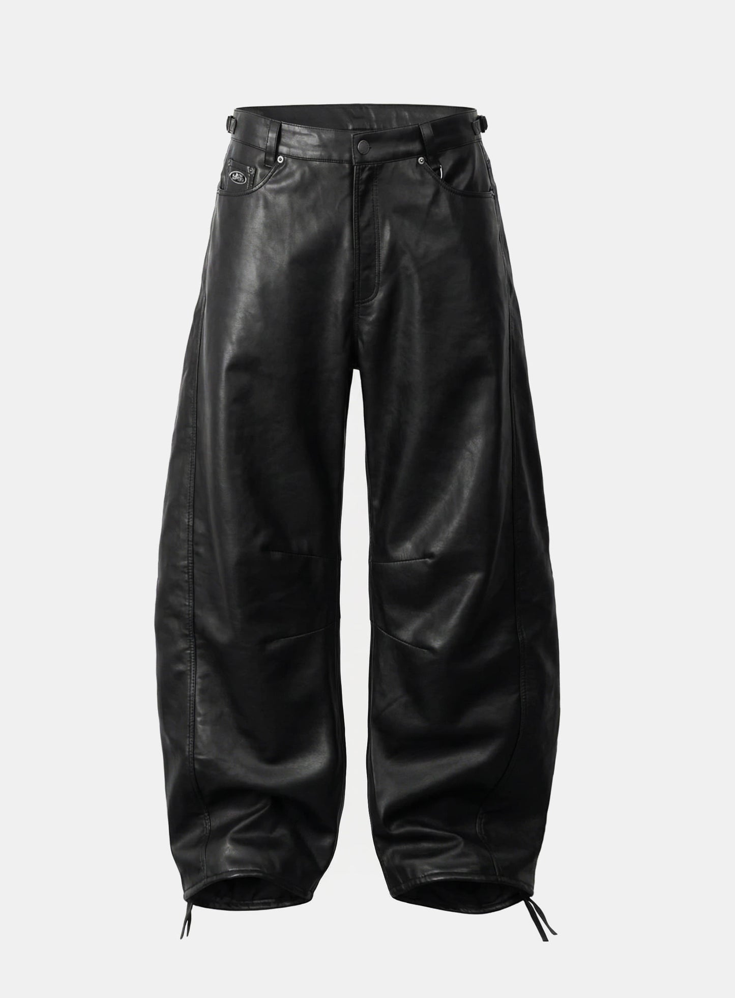 [w-pts25-111] Viper 301 Semi-Curved Pants - Black Leather