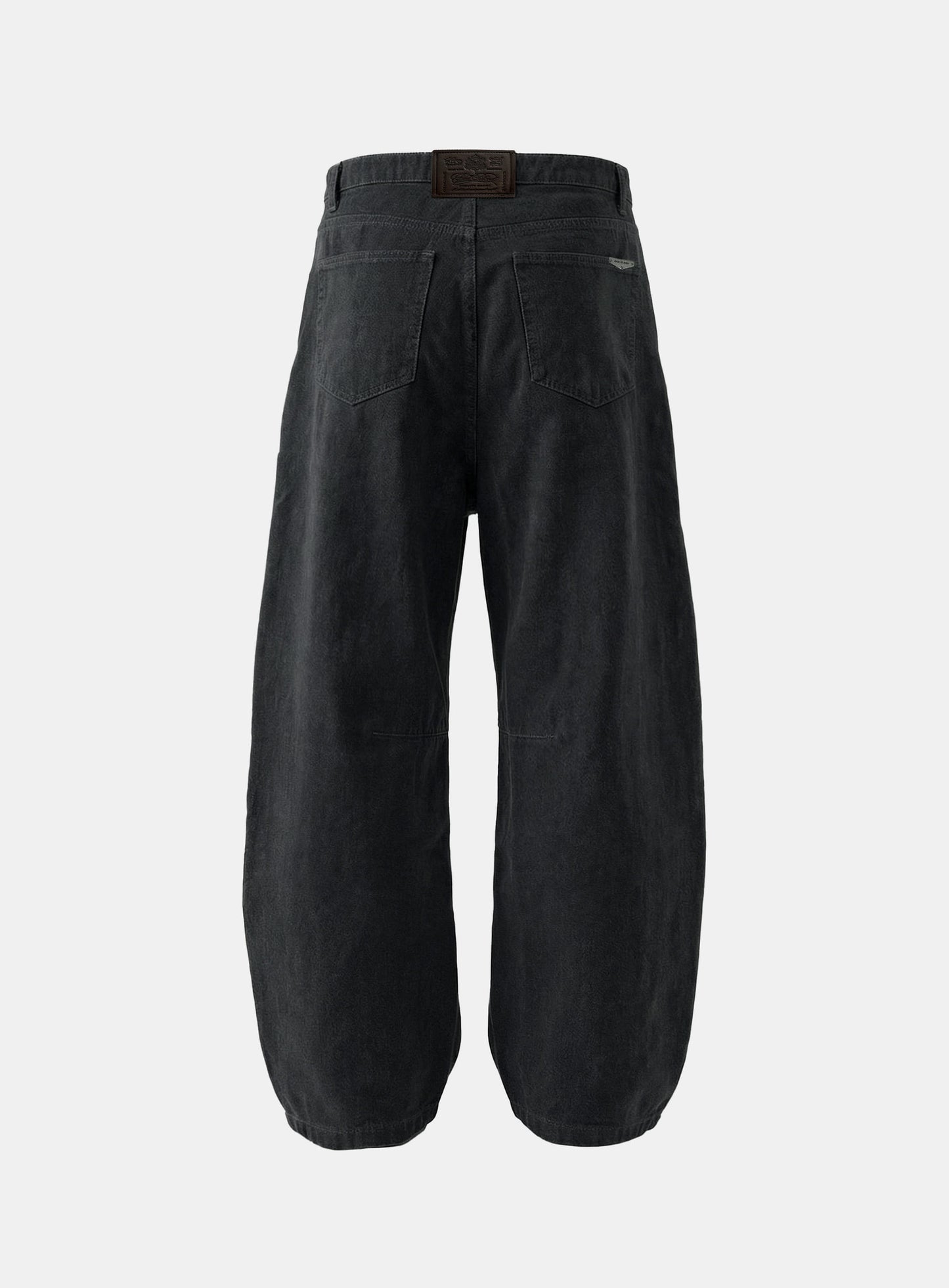 [w-pts26-044] 701 Semi Curved Pants - Charcoal