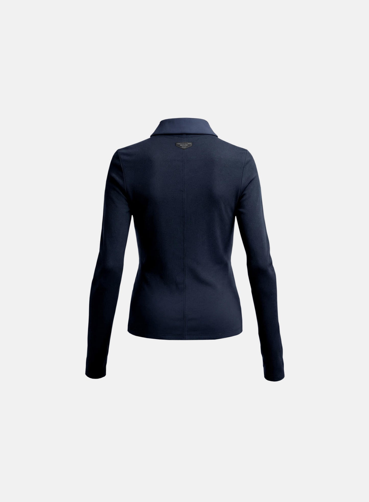 [w-tee26-062] Sleek Cotton Polo T-Shirt - Navy