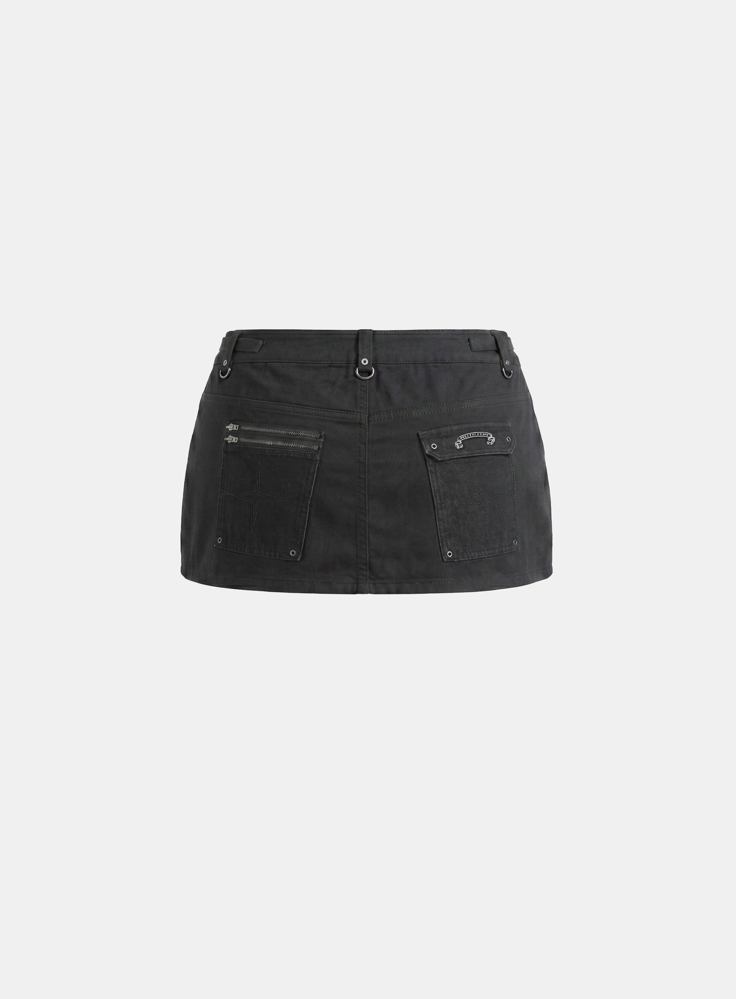 [w-skt26-017] Alpha 1 Utility Cargo Skirt - Black