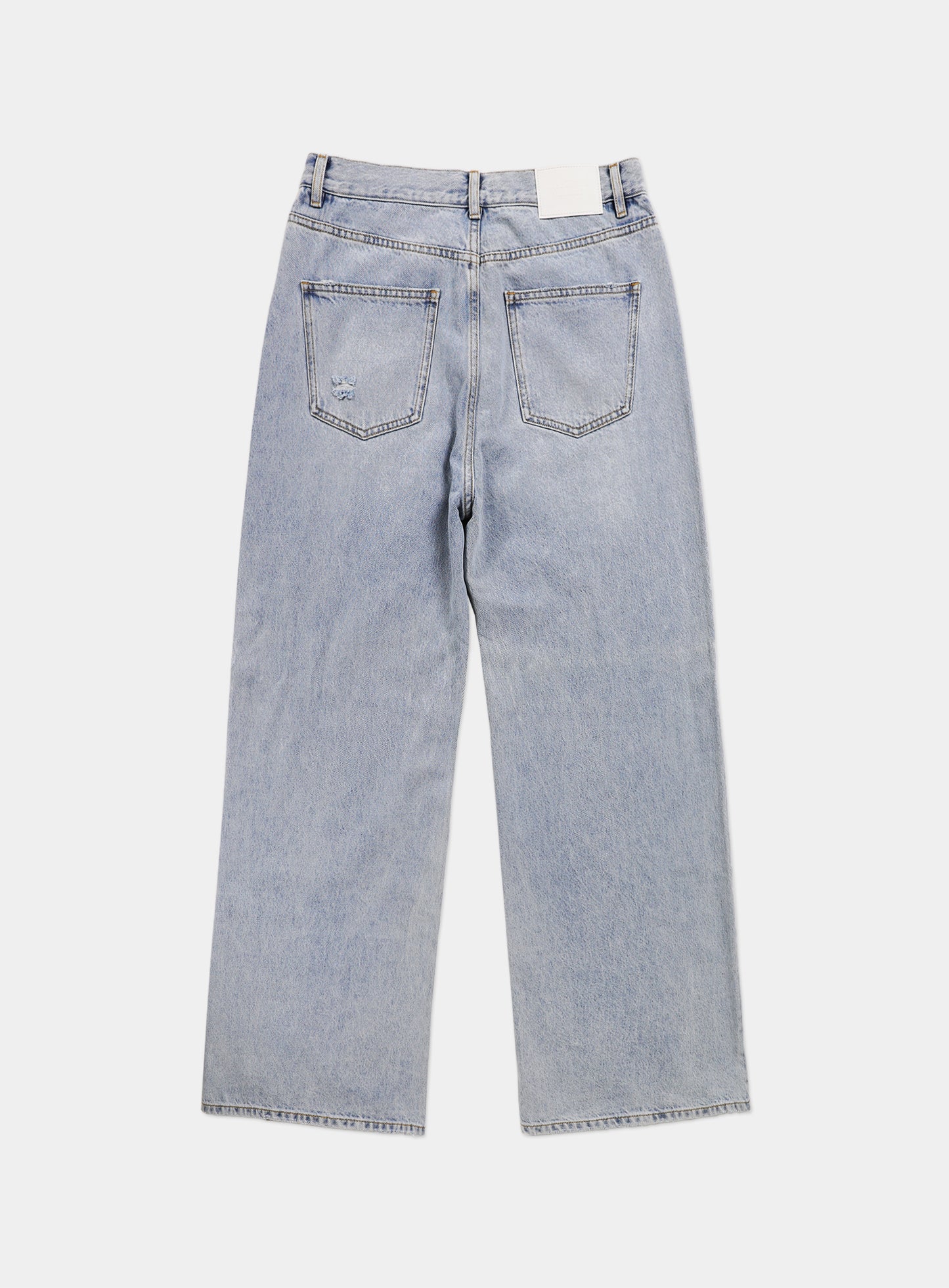 0093 Wide Denim Jeans - Light Blue