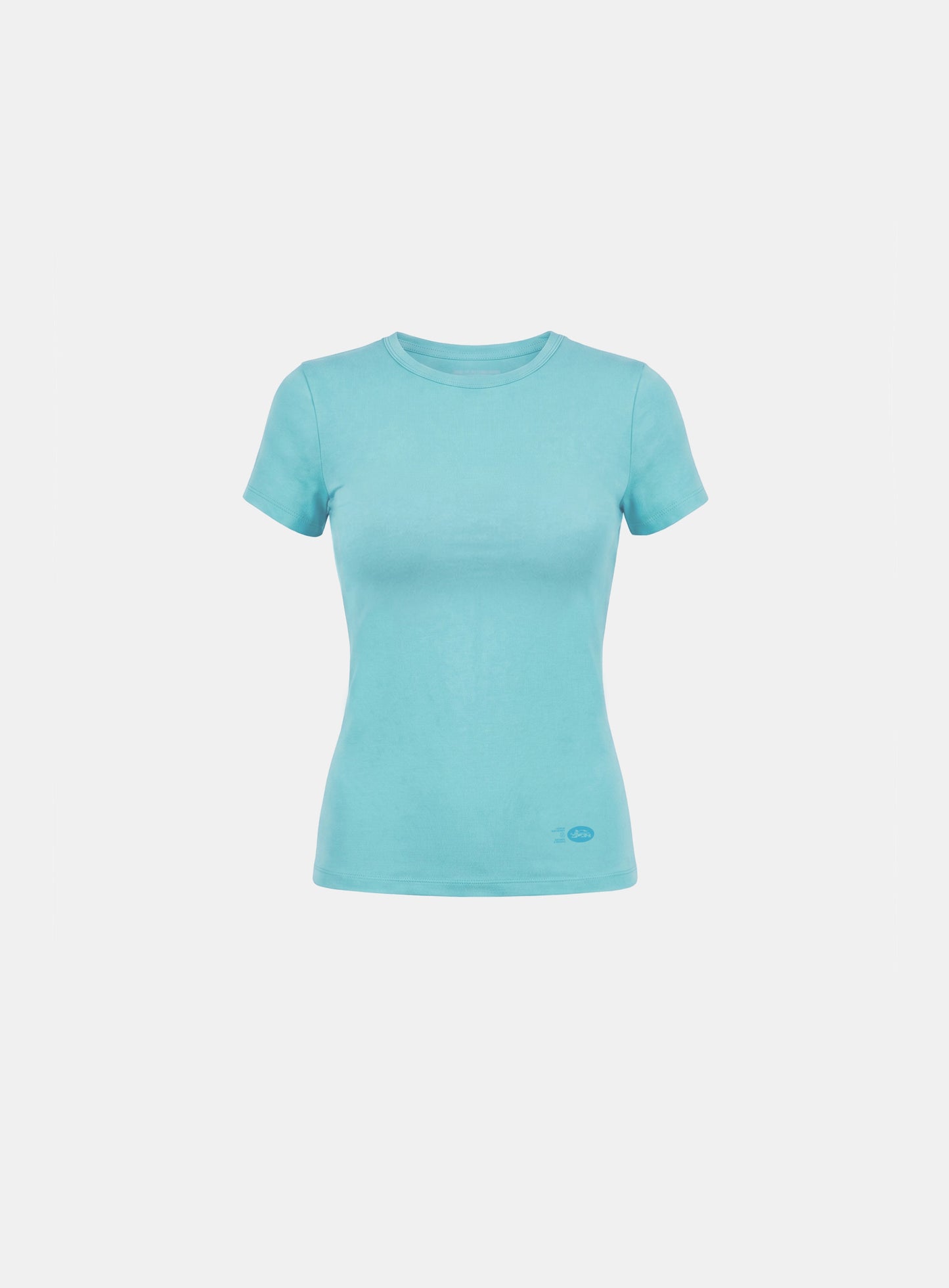 [w-tee26-193] Everyday Crew Neck Short Sleeve T-Shirt- Mint