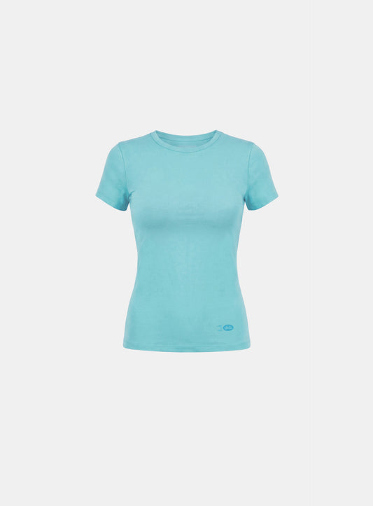 [w-tee26-193] Everyday Crew Neck Short Sleeve T-Shirt- Mint