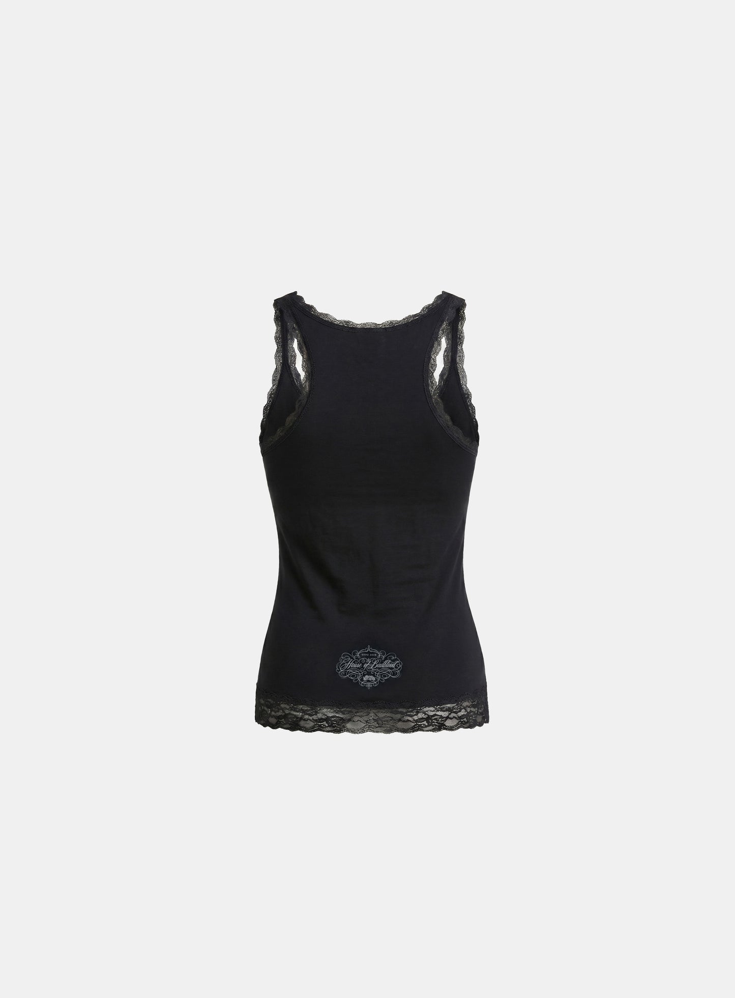 [w-tnk26-076] H.B.B. Lace Classic Tank - Black