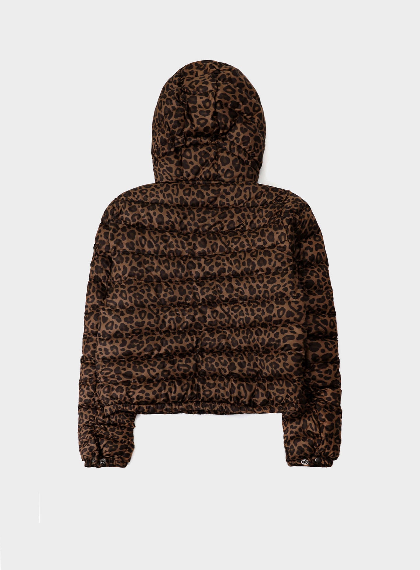 Viper 31-1 Lightweight Hooded Puffer - Brown Leopard