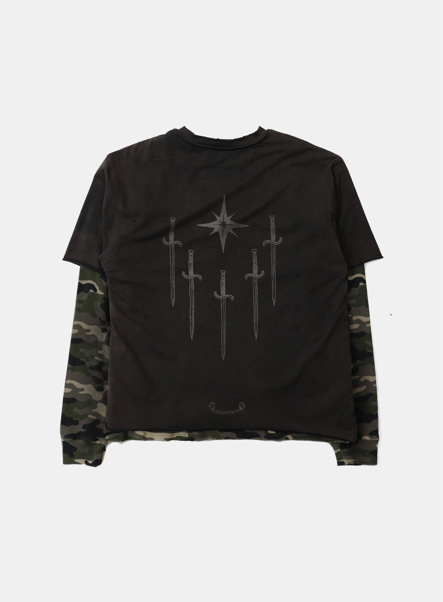 Shield M Layered Long Sleeve - Dusty Black