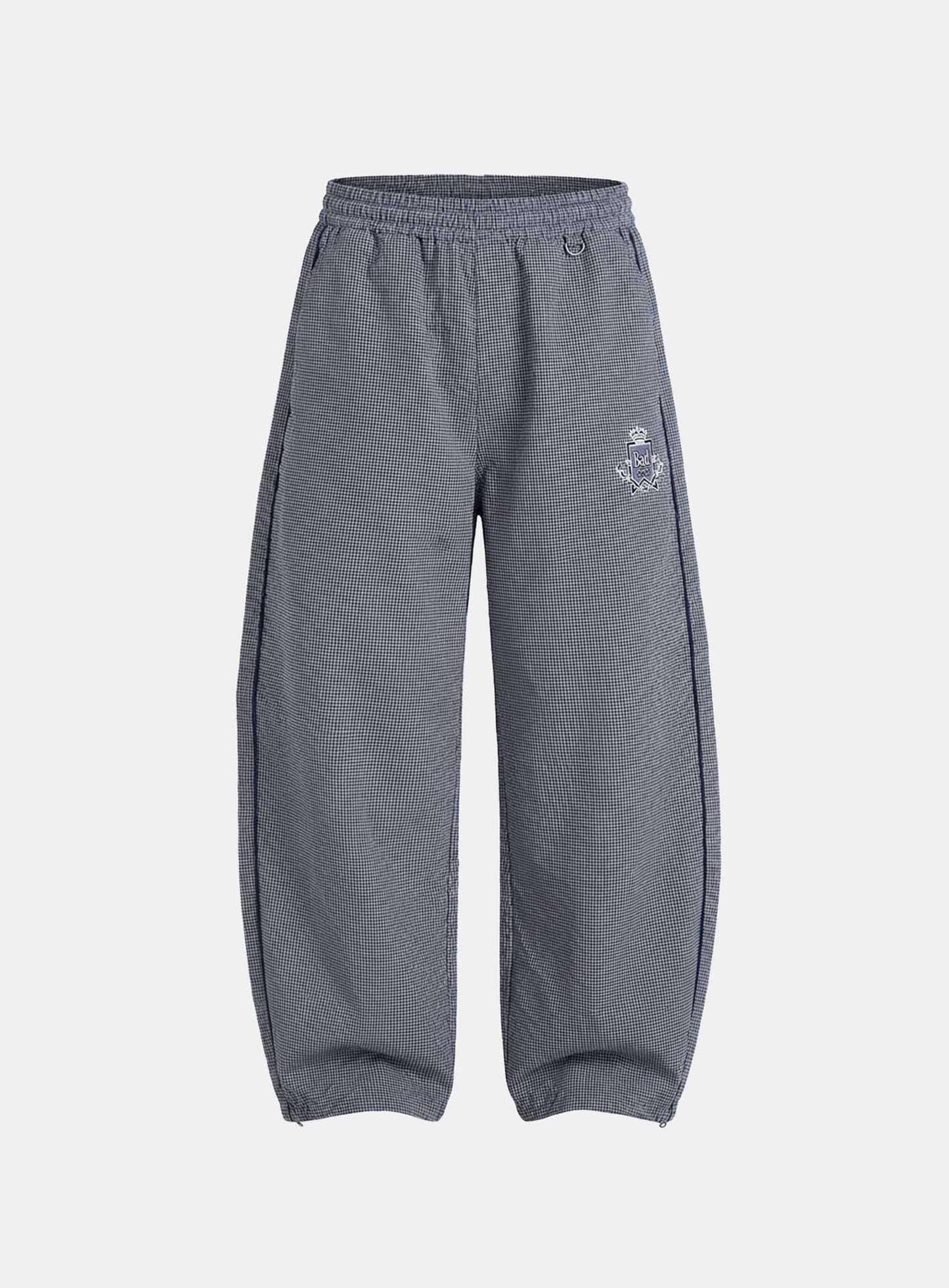 [w-pts26-049] Shield-M Reversible Track Pants - Navy Check