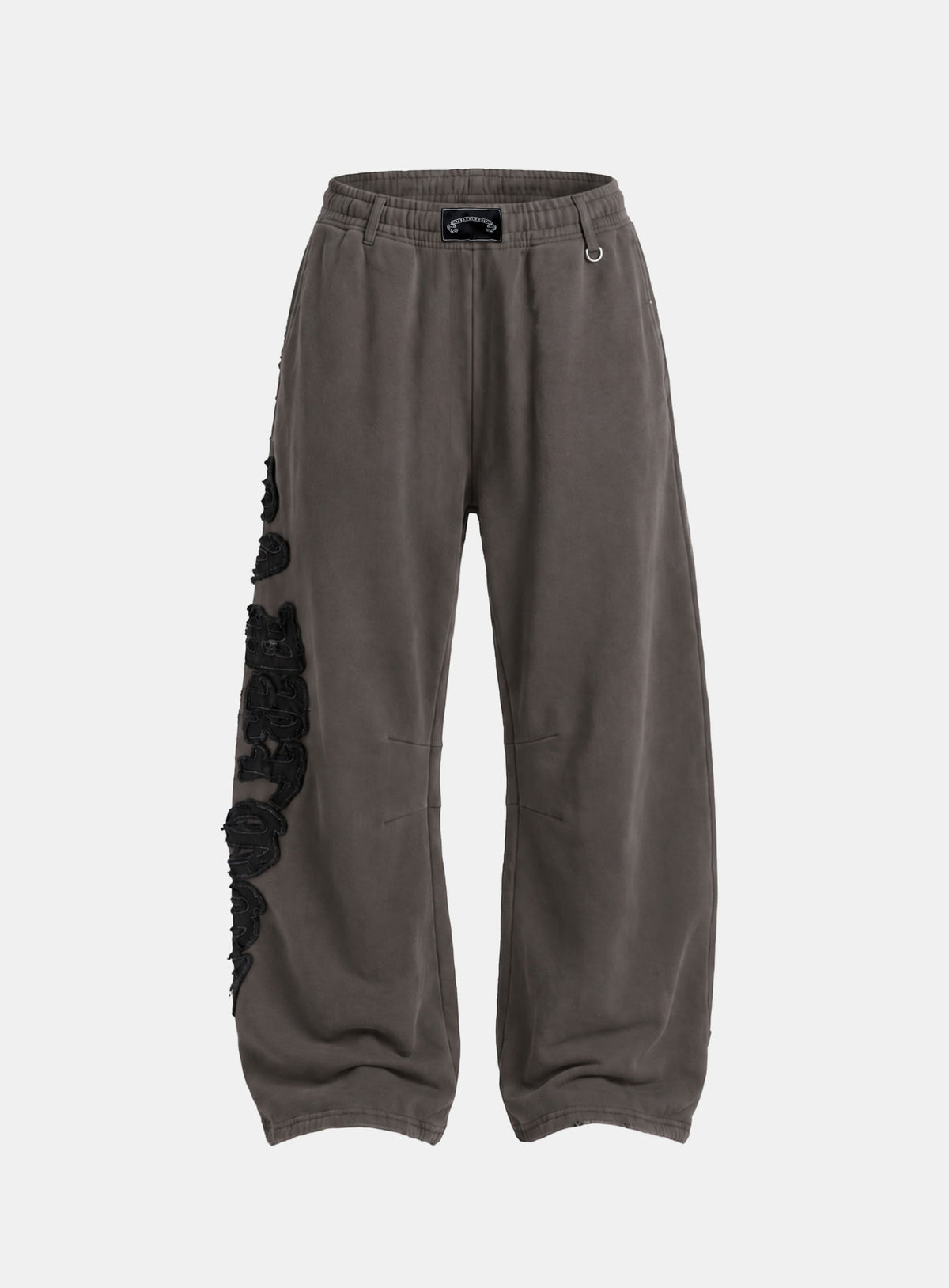 [w-pts26-130] Mystic Capsule Curved Bootcut Joggers – Charcoal