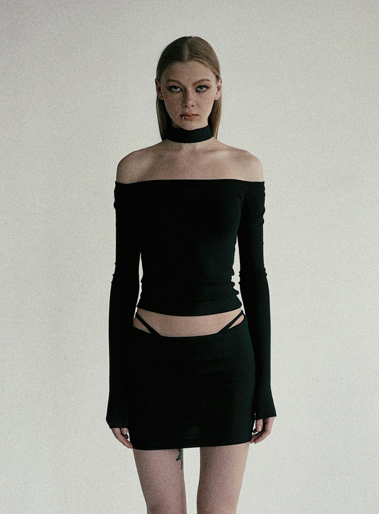 Beyond Soft Off-Shoulder Top-Black