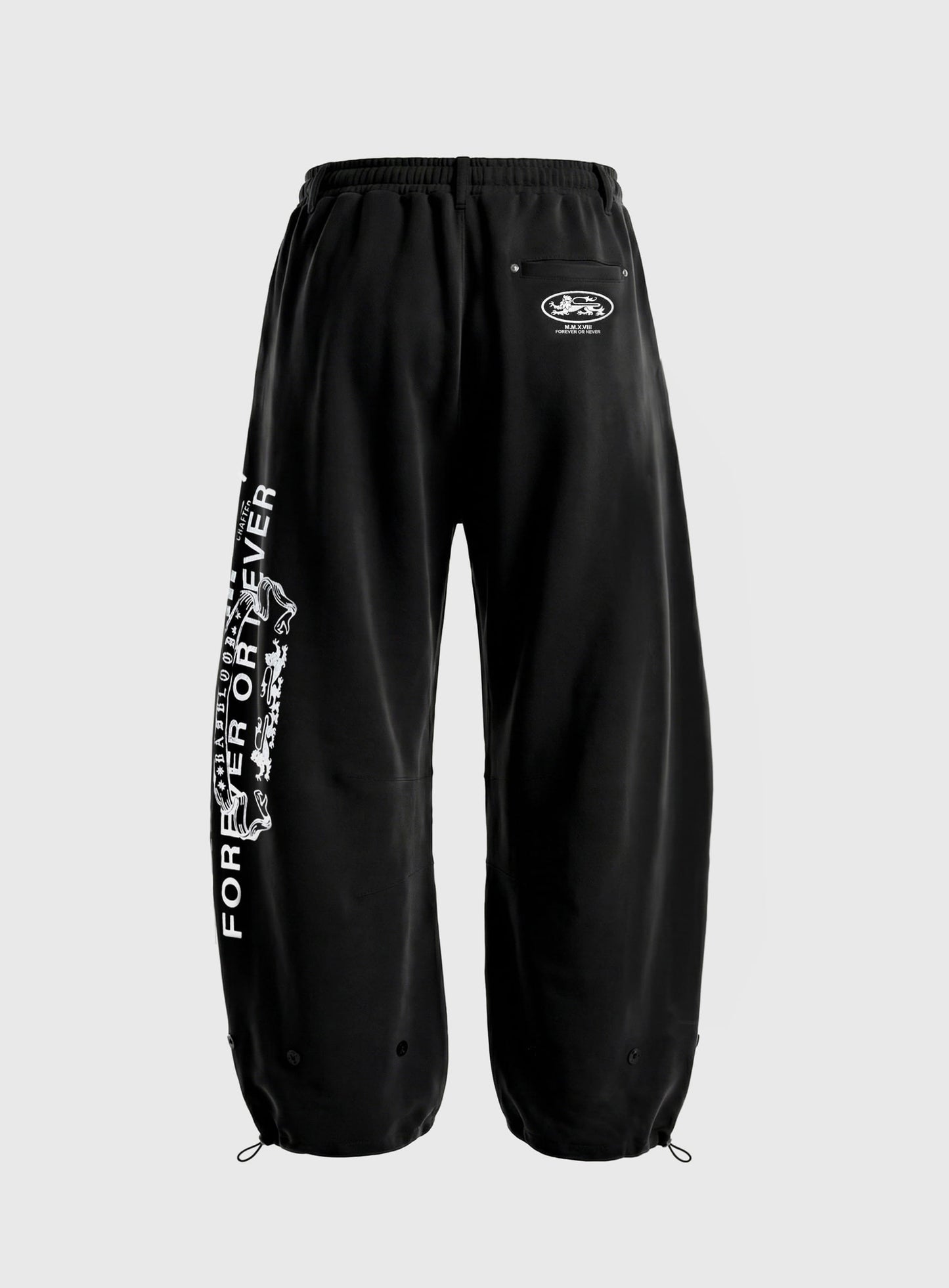 [w-pts26-051] Viper 2-Way Curved Fit Joggers - Black