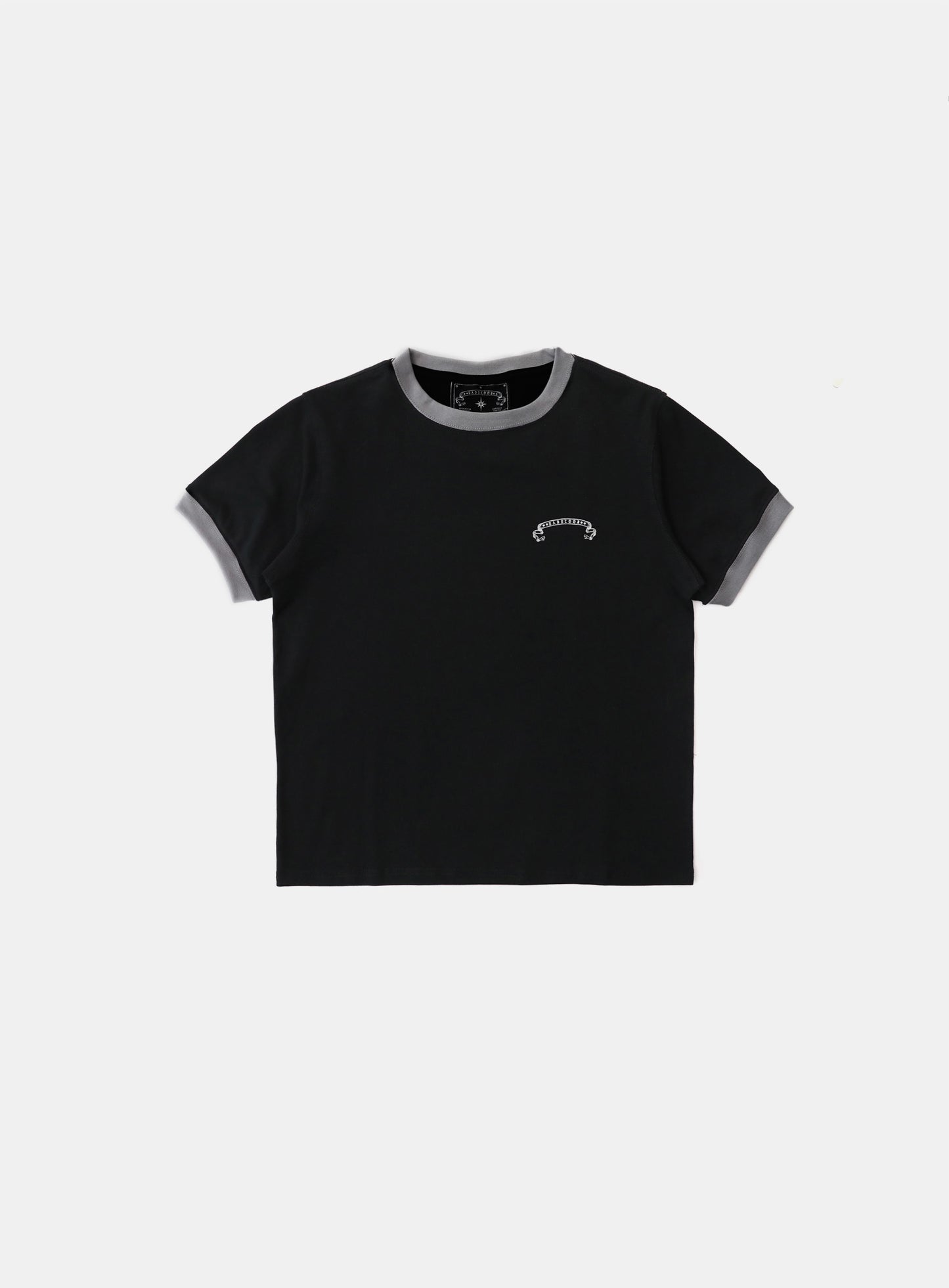 Cosmo Reflective Ringer T-Shirt - Black