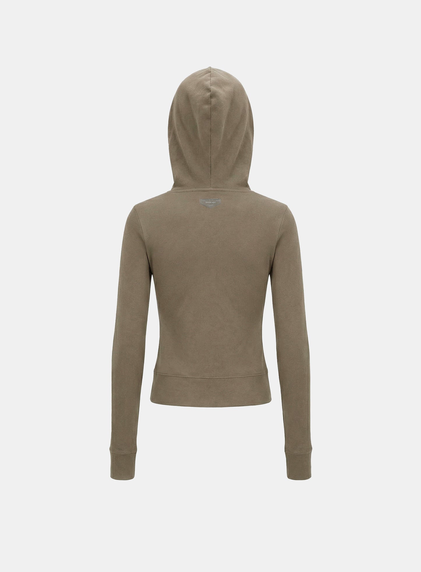 [w-hde26-001] BS Cotton Jersey Zip-Up Hoodie - Tobacco