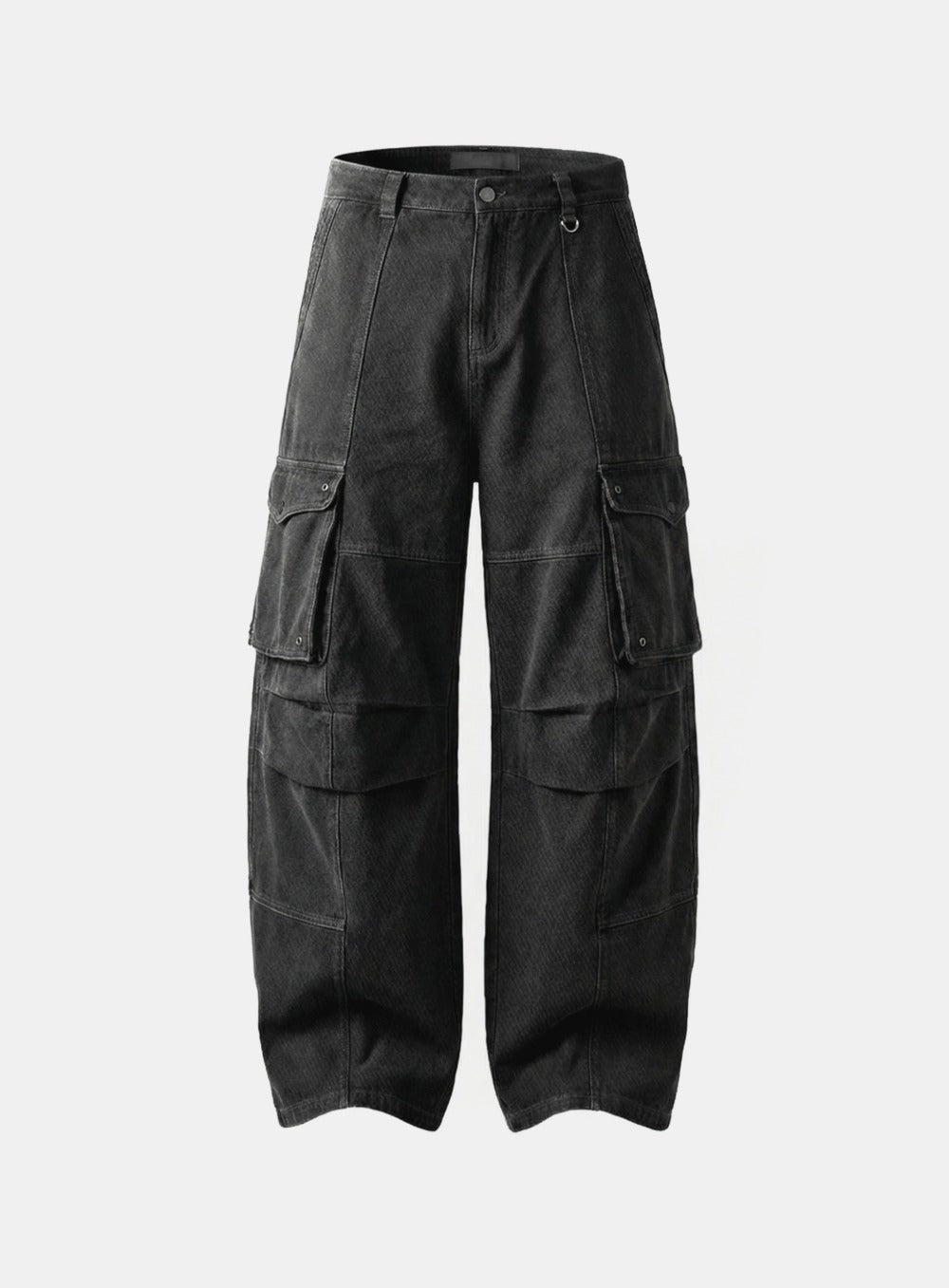 [w-pts26-068] Arc Curved Fit Cargo Pants - Charcoal