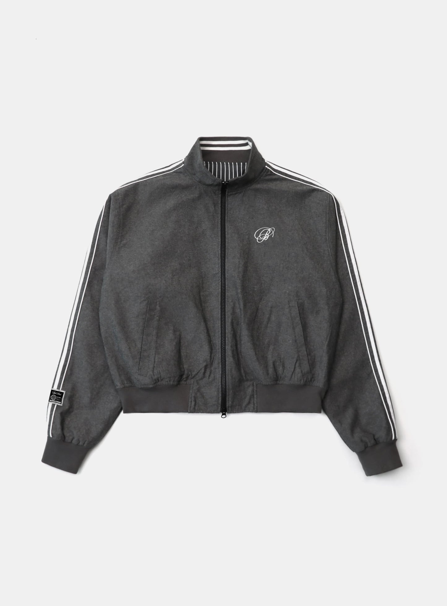 Reversible Pinstripe Tracksuit - Grey
