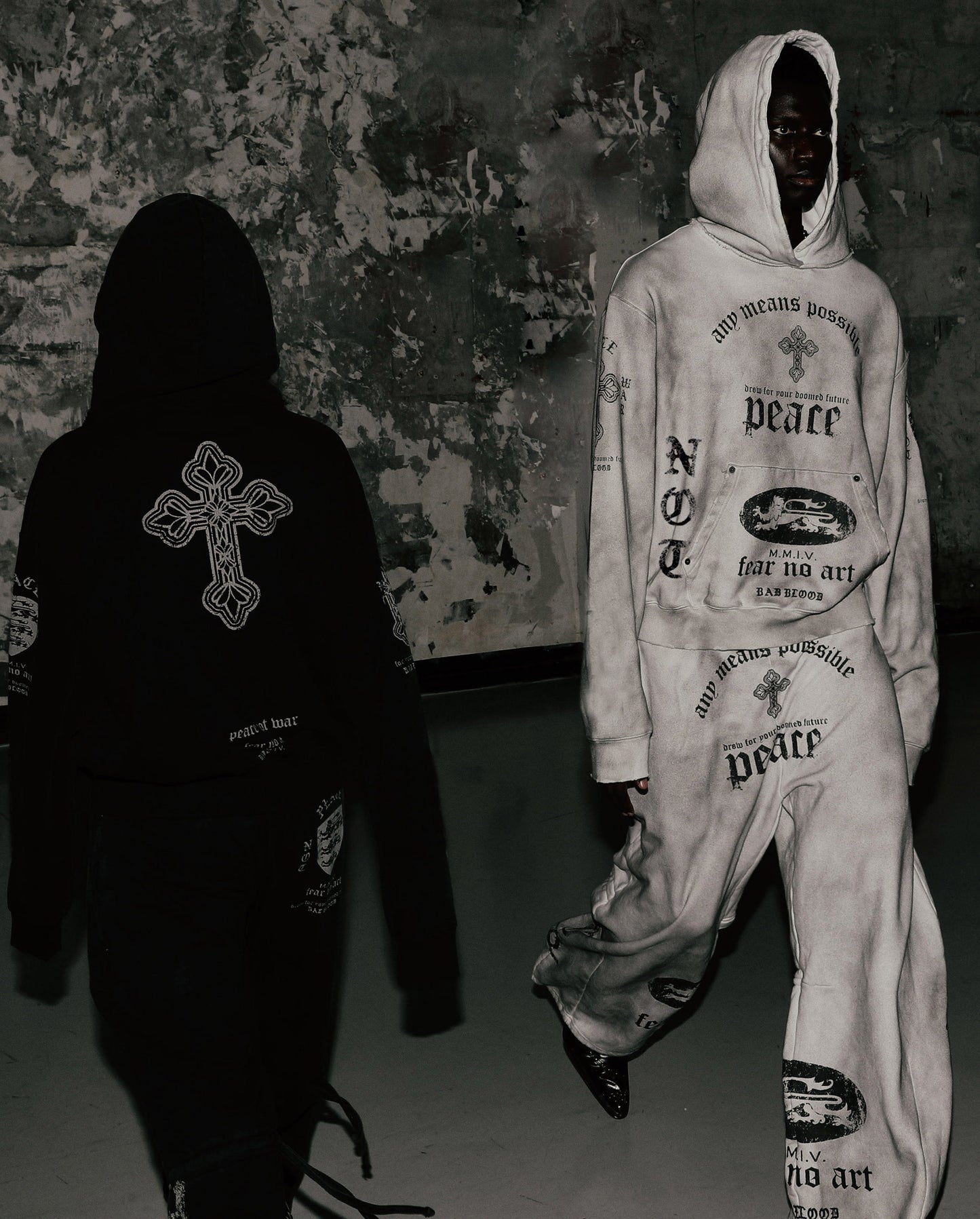 PEACE NOT WAR Jogger - Dusty White