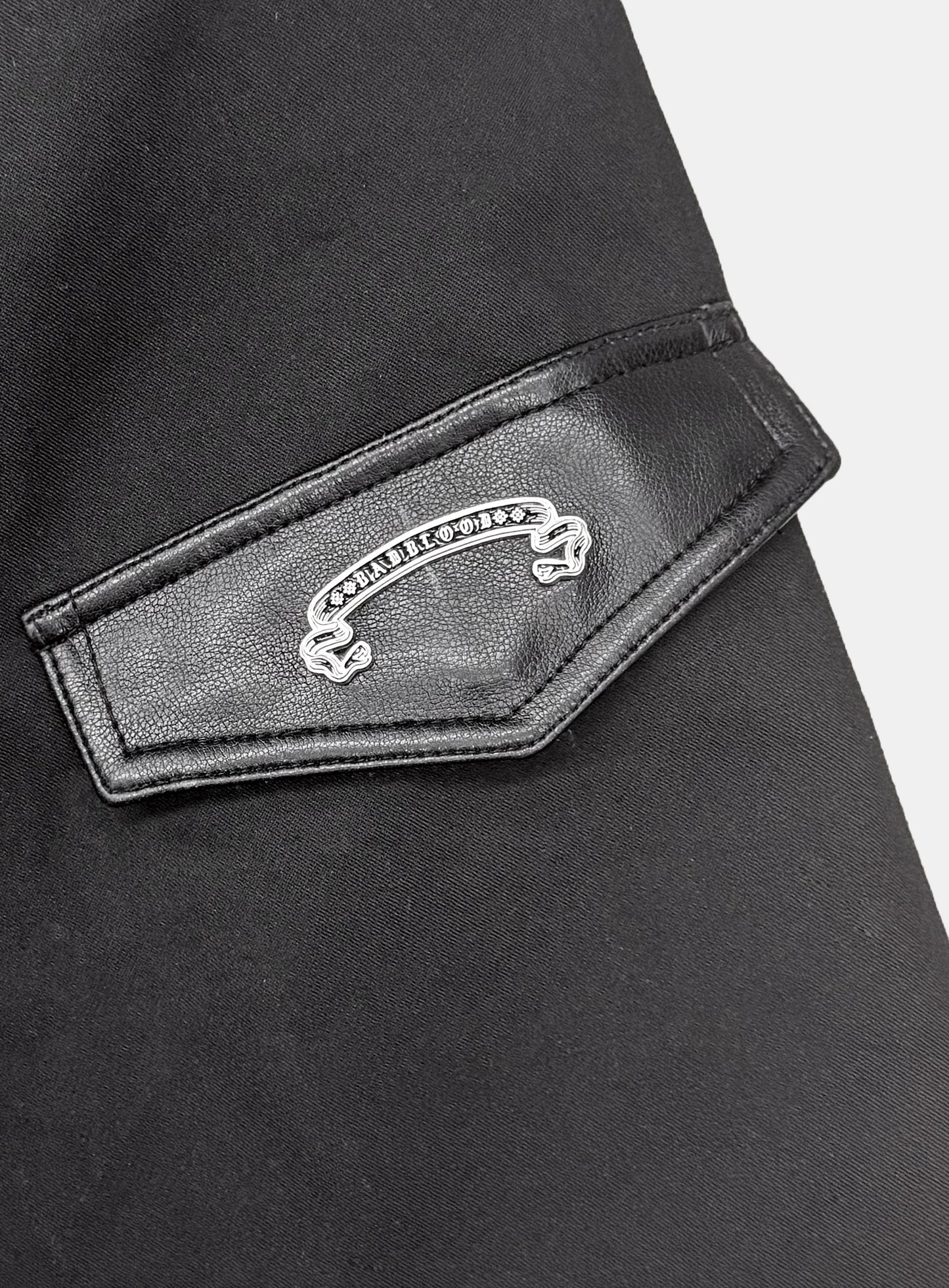 [w-jkt25-074] Viper91 Contrast Hooded Blouson - Black