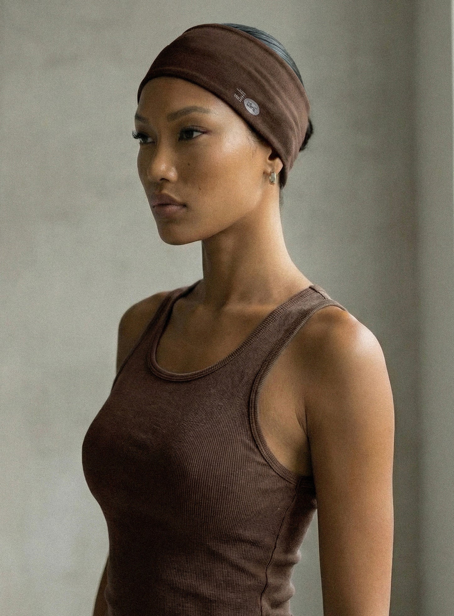 [w-tnk26-012] BS Cotton Jersey Classic Tank - Brown