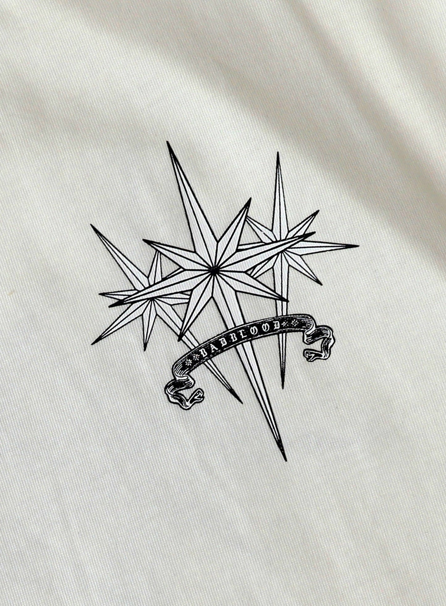 Cosmo Triple Patch Ringer T-Shirt - Cream