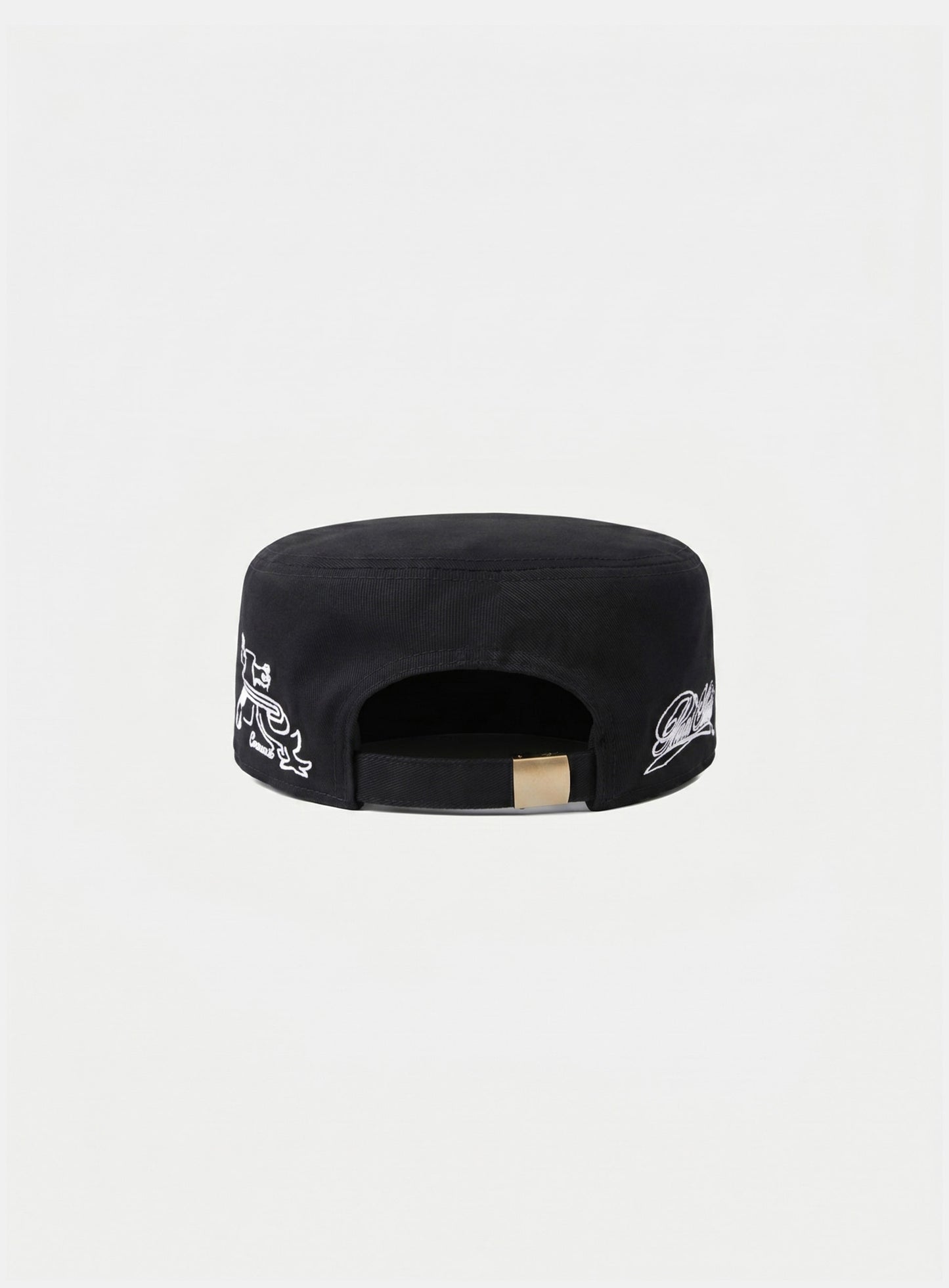 [w-hat26-008] Big B Logo Pillbox Cap - Black