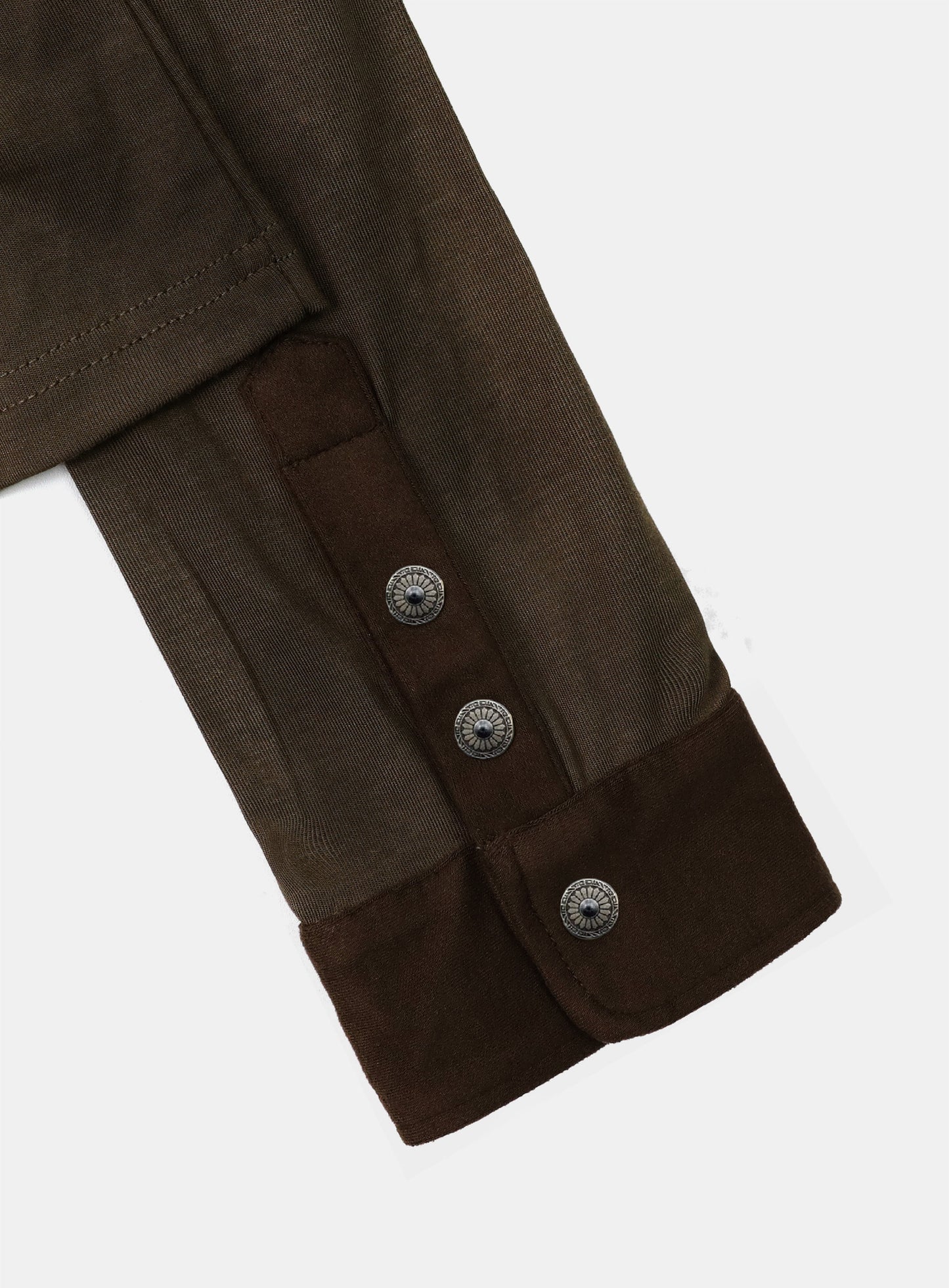 [w-tee25-185] Vintage Jersey Polo Shirt - Brown