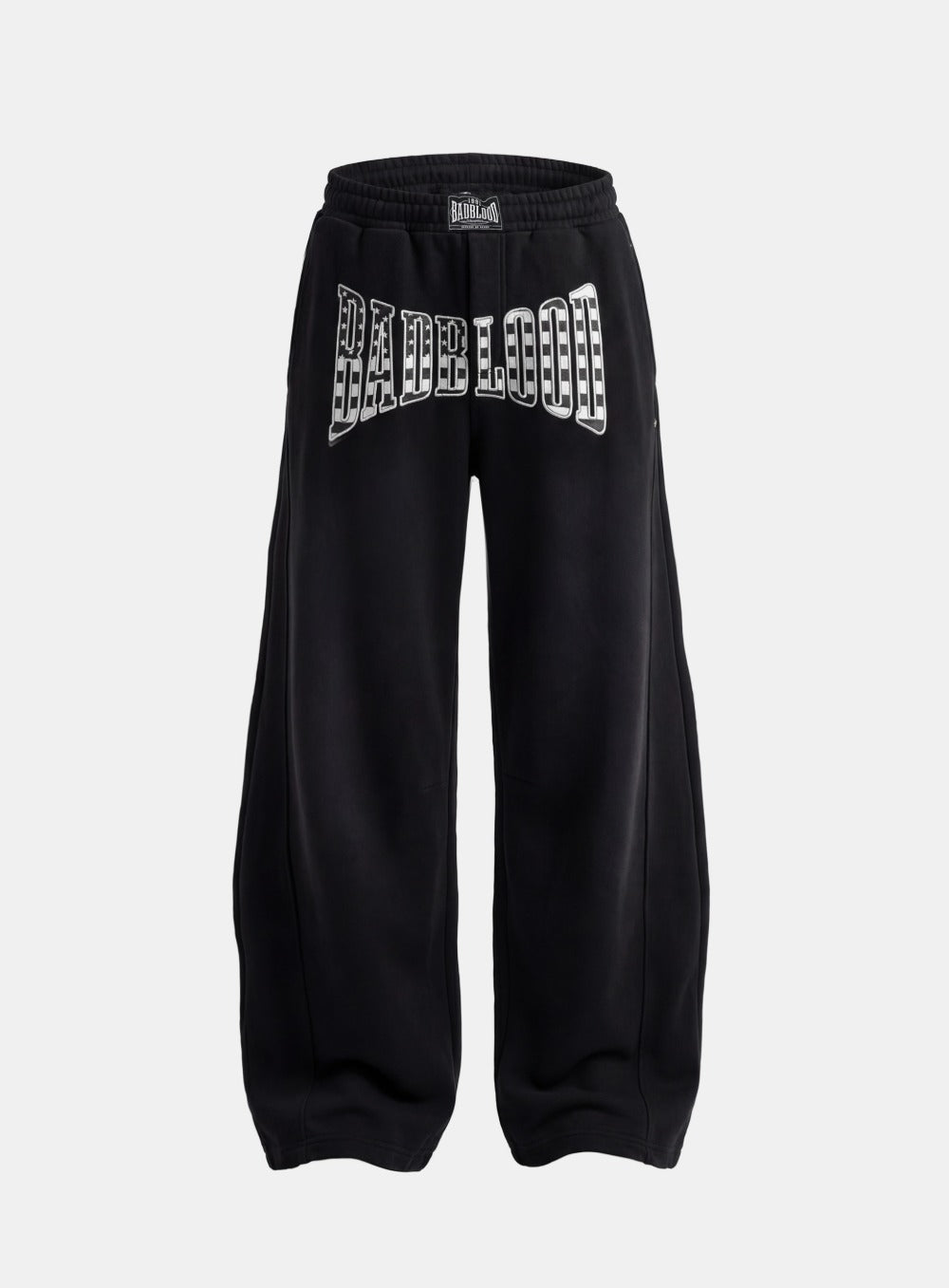 [w-pts25-120] Shield Old Glory 2-Way Curved Jogger Trousers - Dusty Black