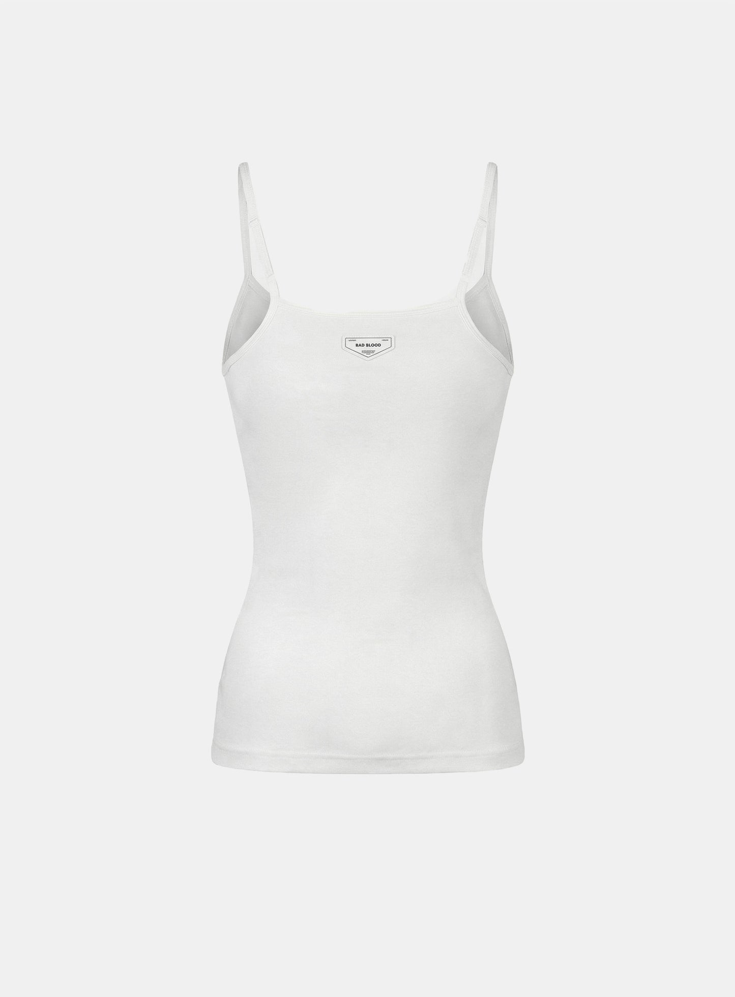 [w-tnk26-004] BS Cotton Jersey String Tank - White
