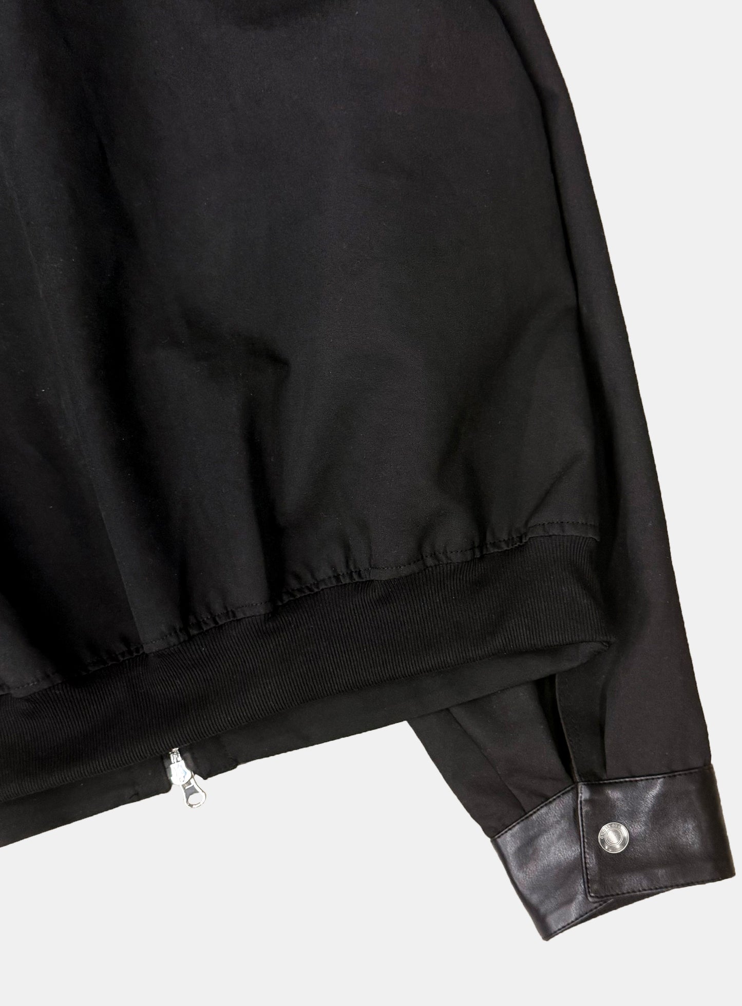 [w-jkt25-074] Viper91 Contrast Hooded Blouson - Black