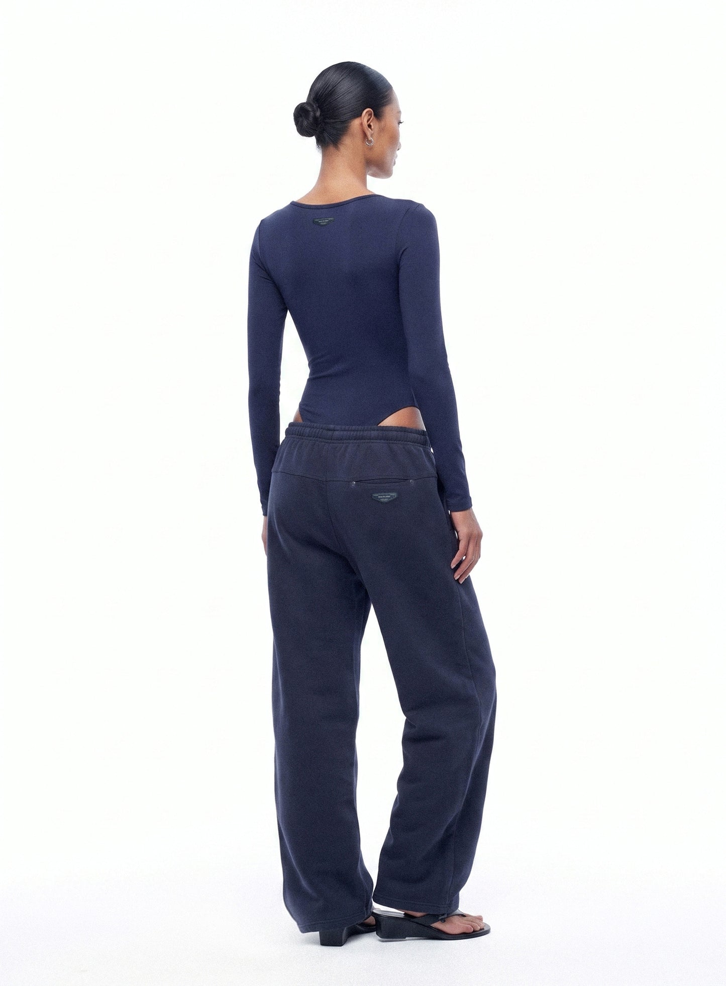 [w-jst26-013] Everyday Scoop Neck Bodysuit - Navy