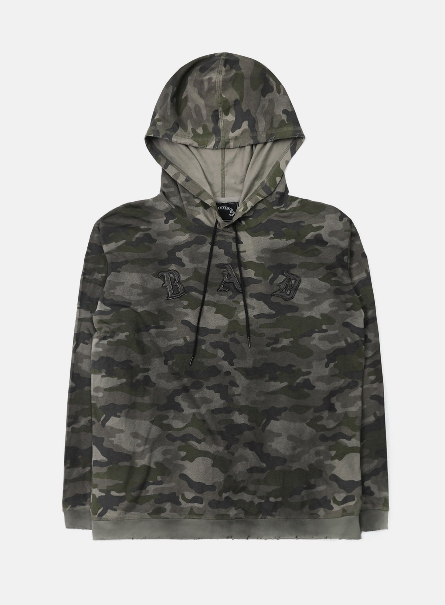Cosmo Patch Hooded Long Sleeve - Green Camo