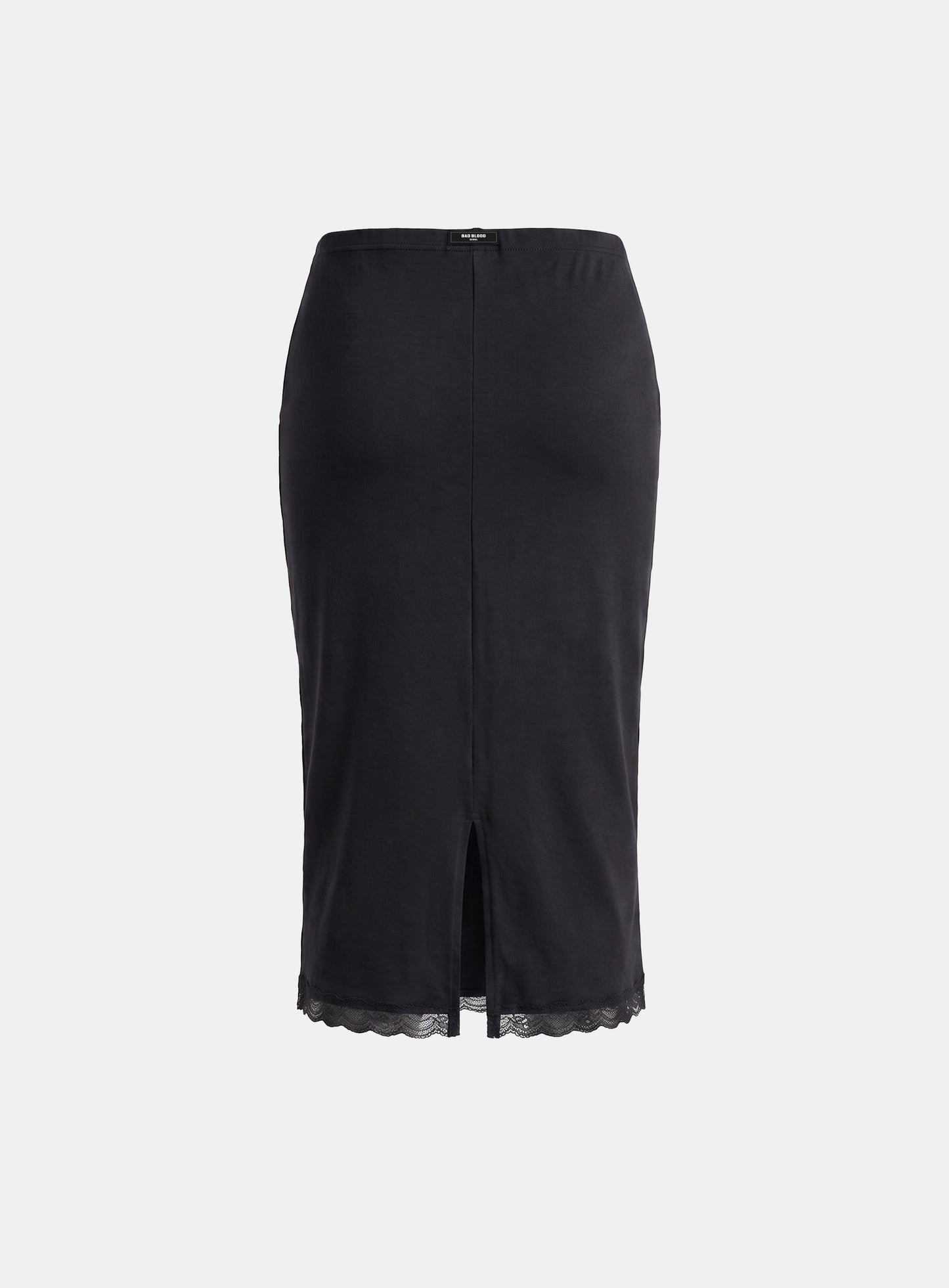 [w-skt26-022] Everyday Lace Midi Skirt - Black