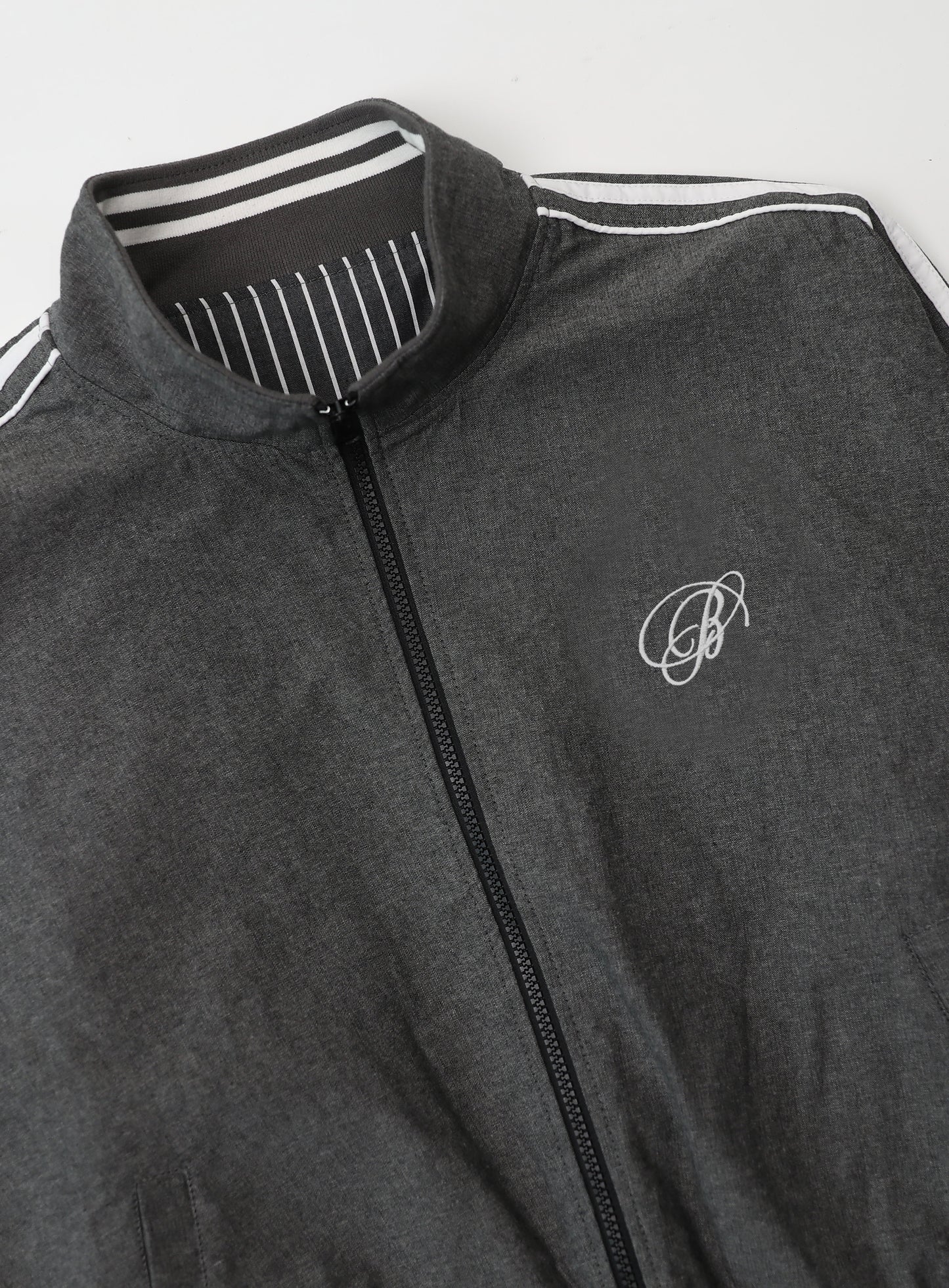 Reversible Pinstripe Tracksuit - Grey
