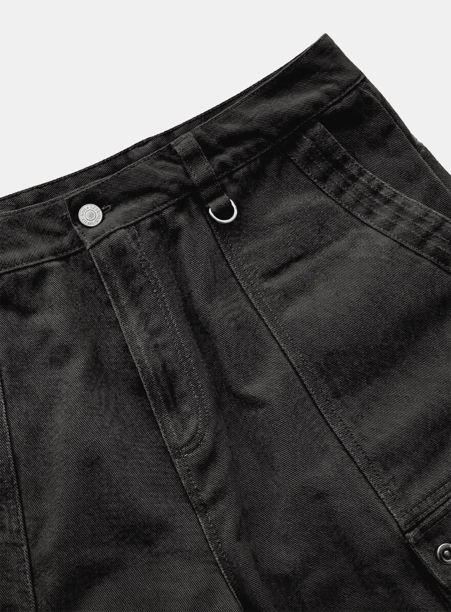 [w-pts26-068] Arc Curved Fit Cargo Pants - Charcoal