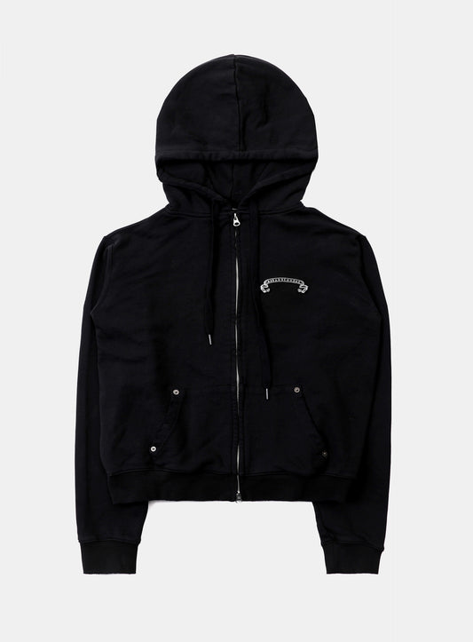 Viper Logo Hooded Zip-Up - Black