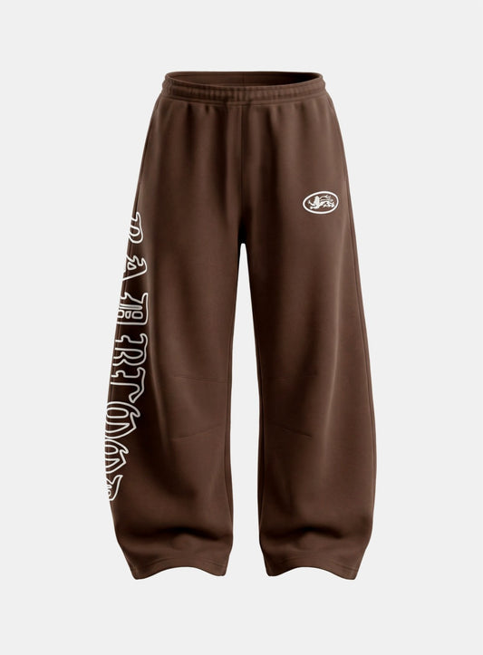 [w-pts26-055] Mystic Capsule Semi-Curved Fit Joggers - Brown