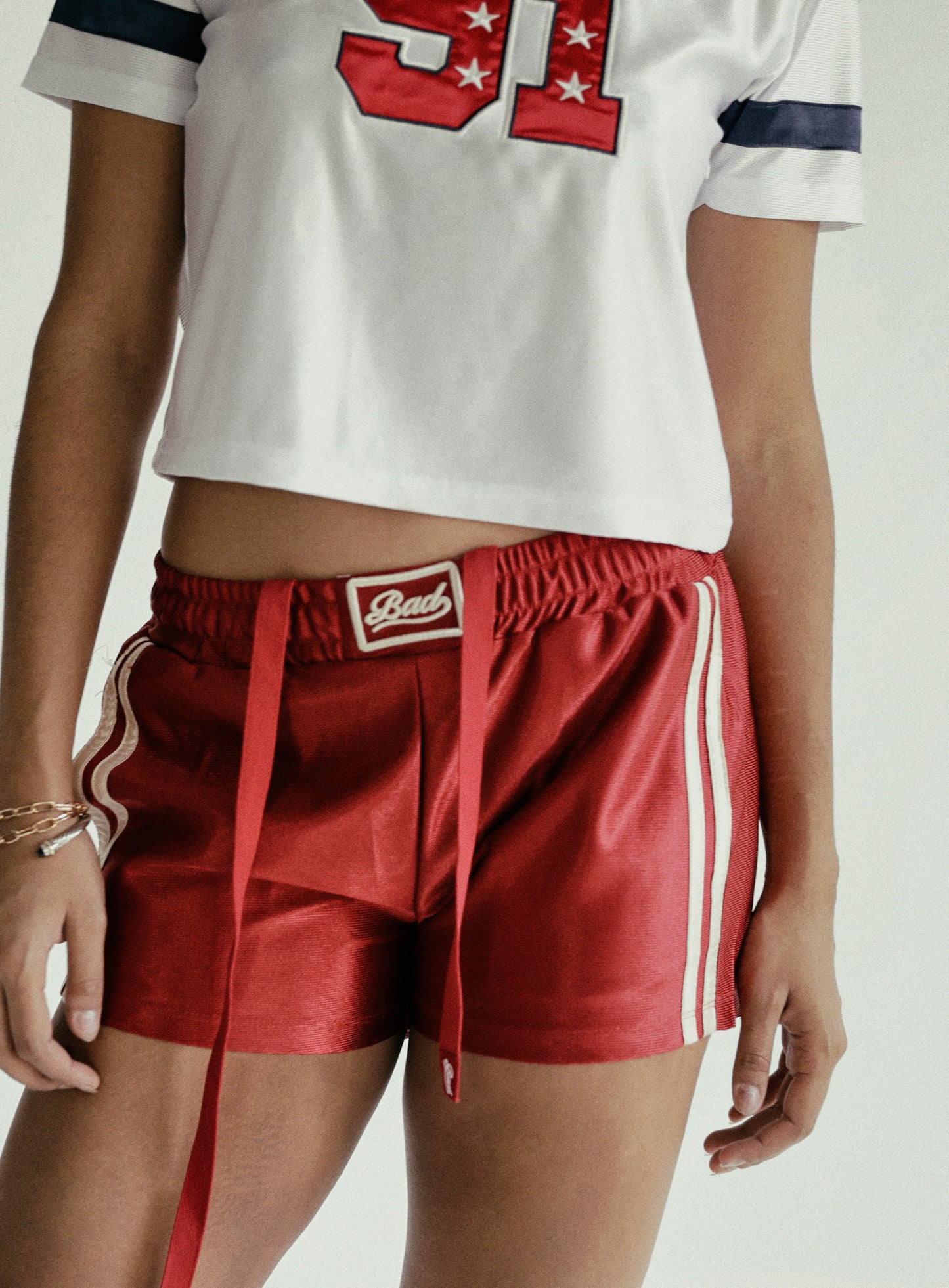 91 Football Shorts – Red