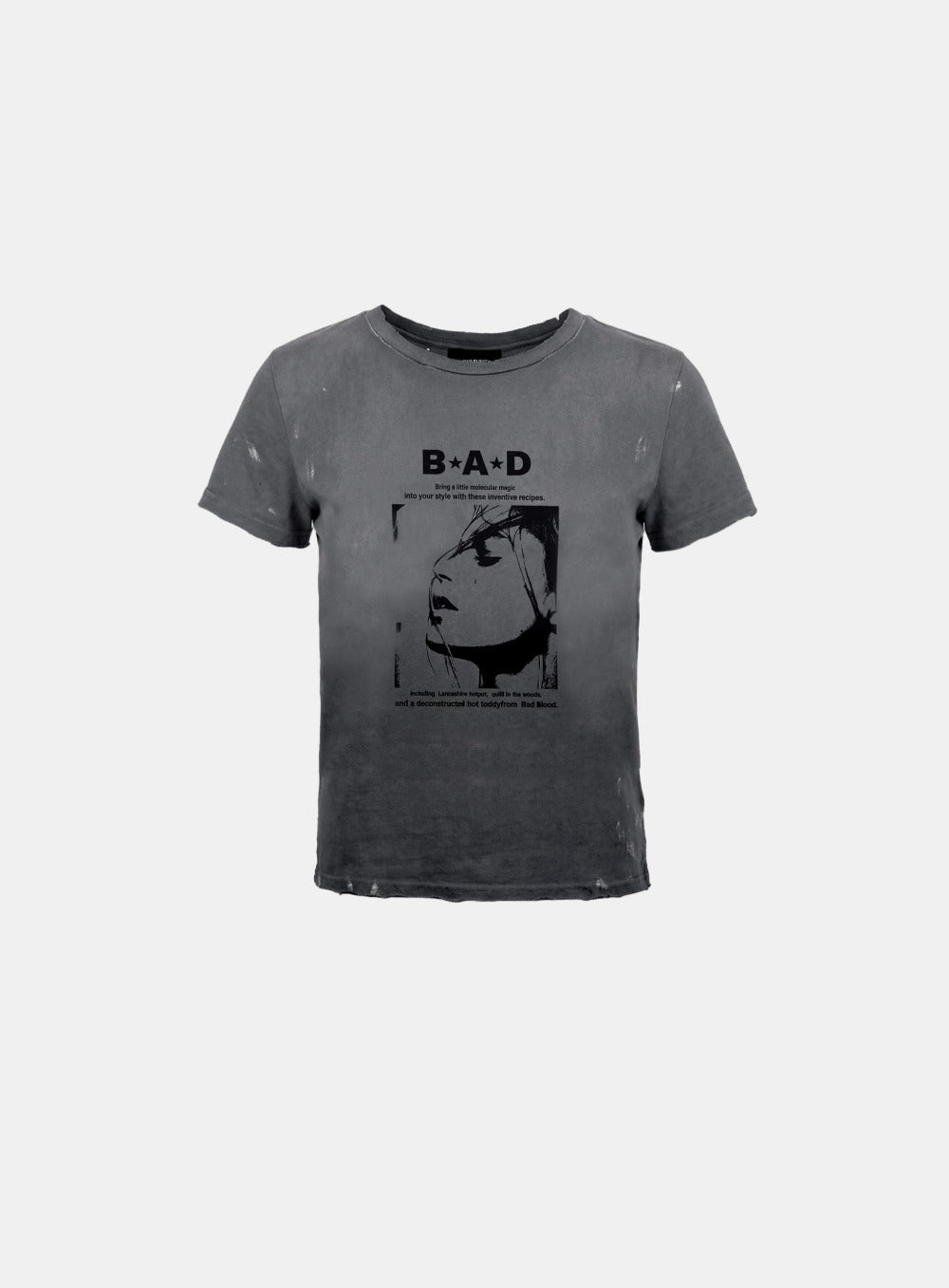 [w-tee26-144] H.B.B. Short Sleeve T-Shirt – Charcoal