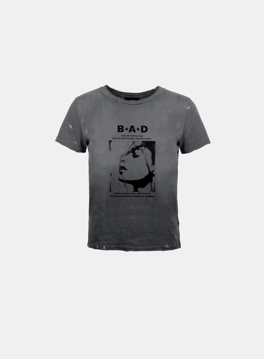 [w-tee26-144] H.B.B. Short Sleeve T-Shirt – Charcoal