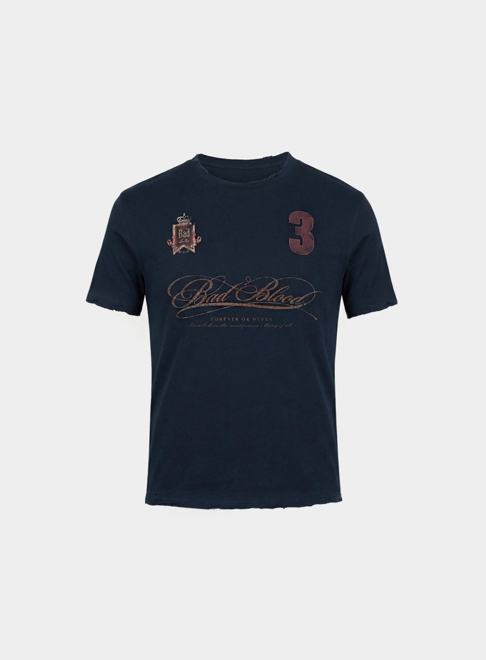 [w-tee26-099] Royal Classic Slim Fit Short Sleeve T-Shirt - Navy