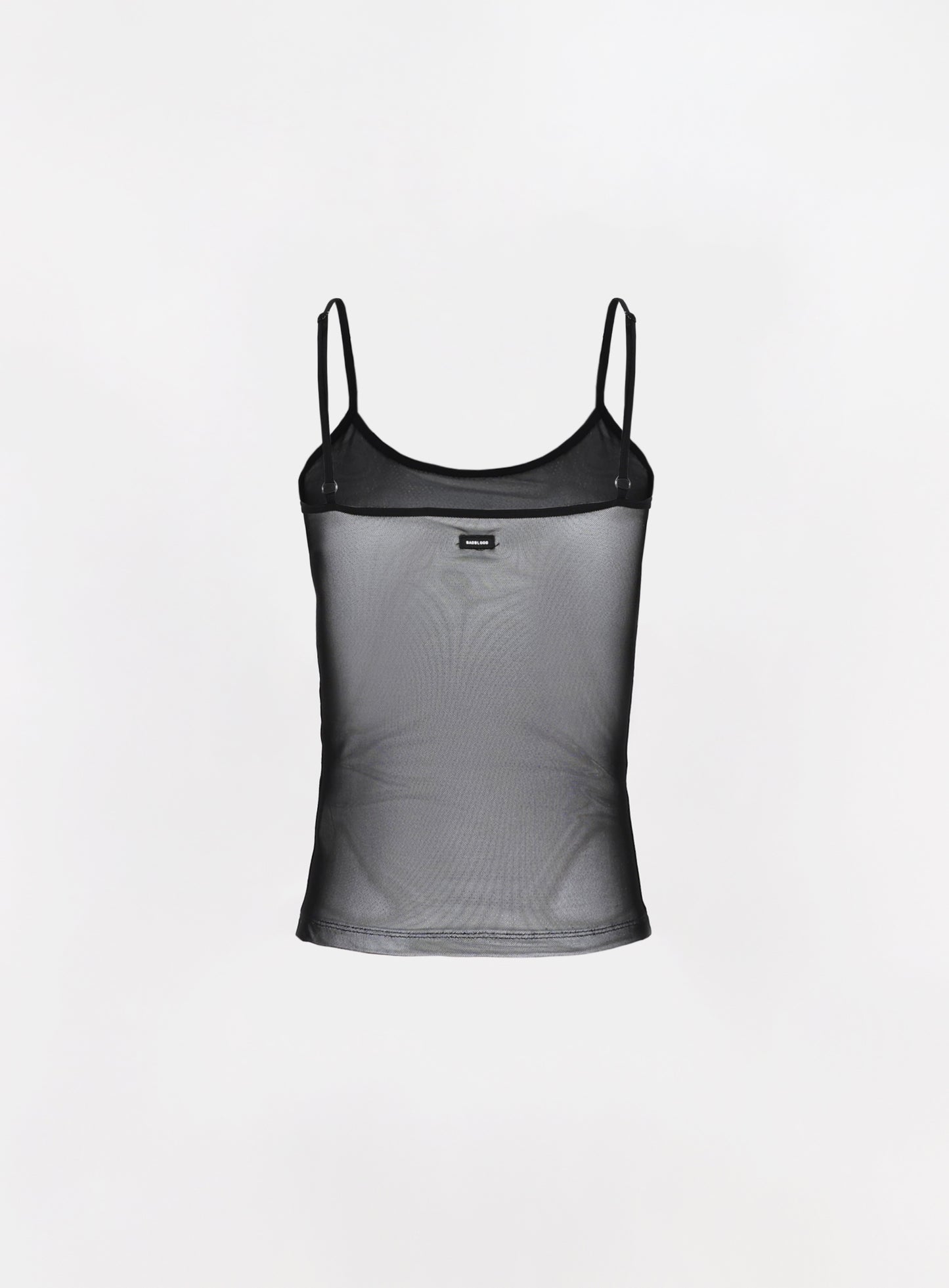 [w-tnk23-024] String Tank Top - White/Black