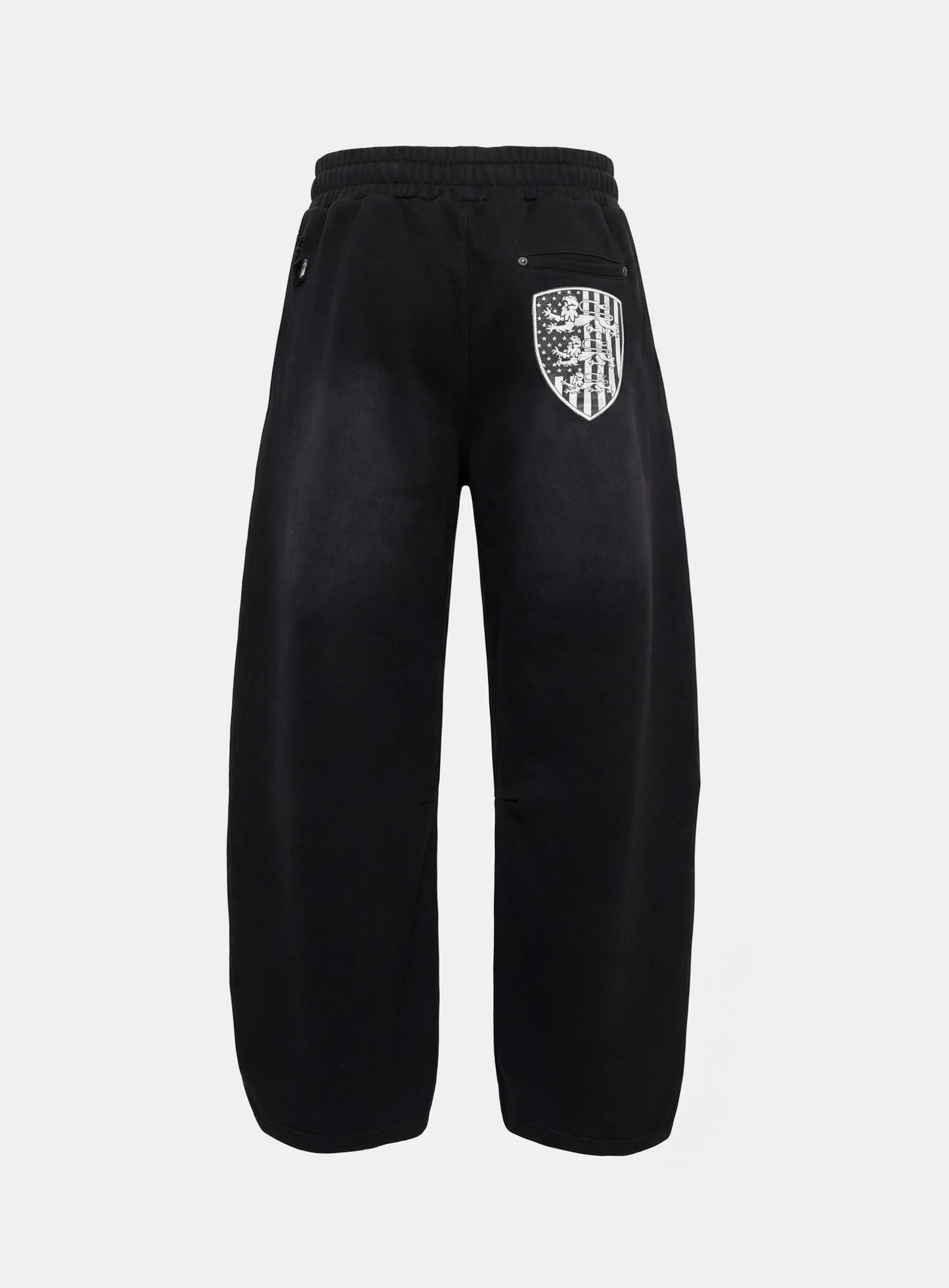 [w-pts25-120] Shield Old Glory 2-Way Curved Jogger Trousers - Dusty Black