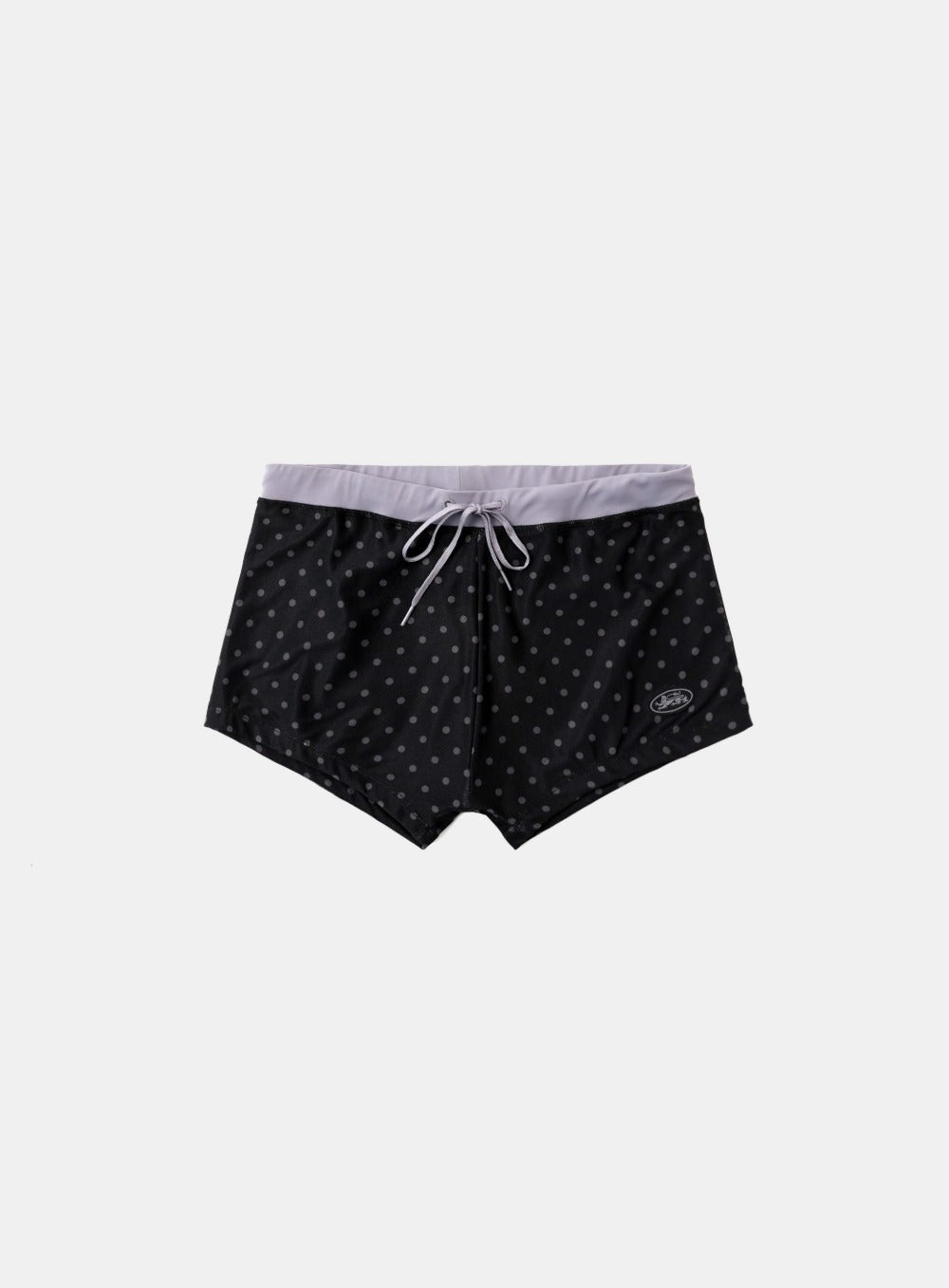 [AQUA] Splash Dot Boy Shorts - Black