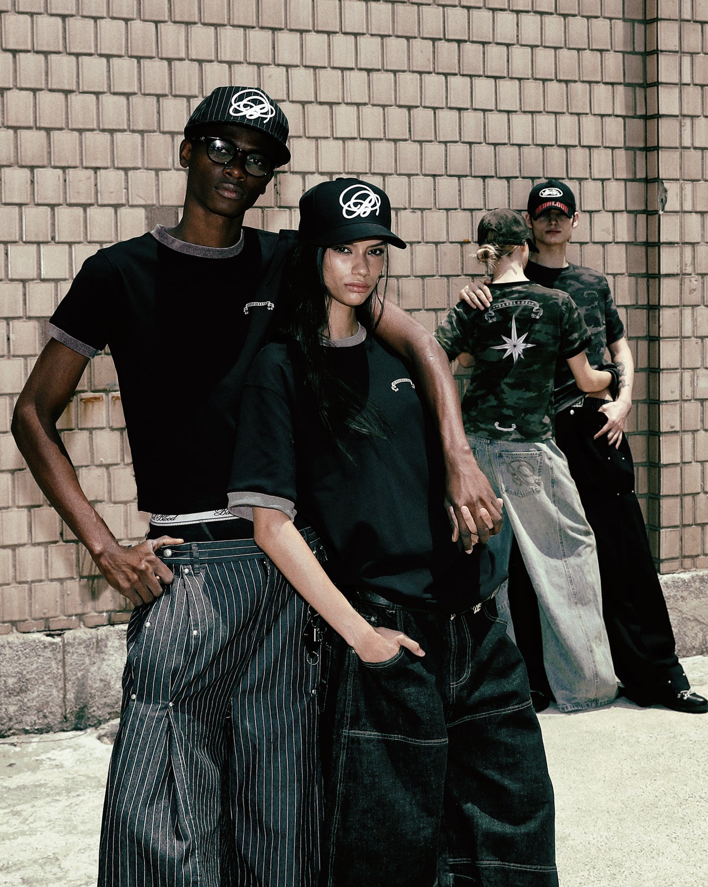Cosmo Reflective Ringer T-Shirt - Black