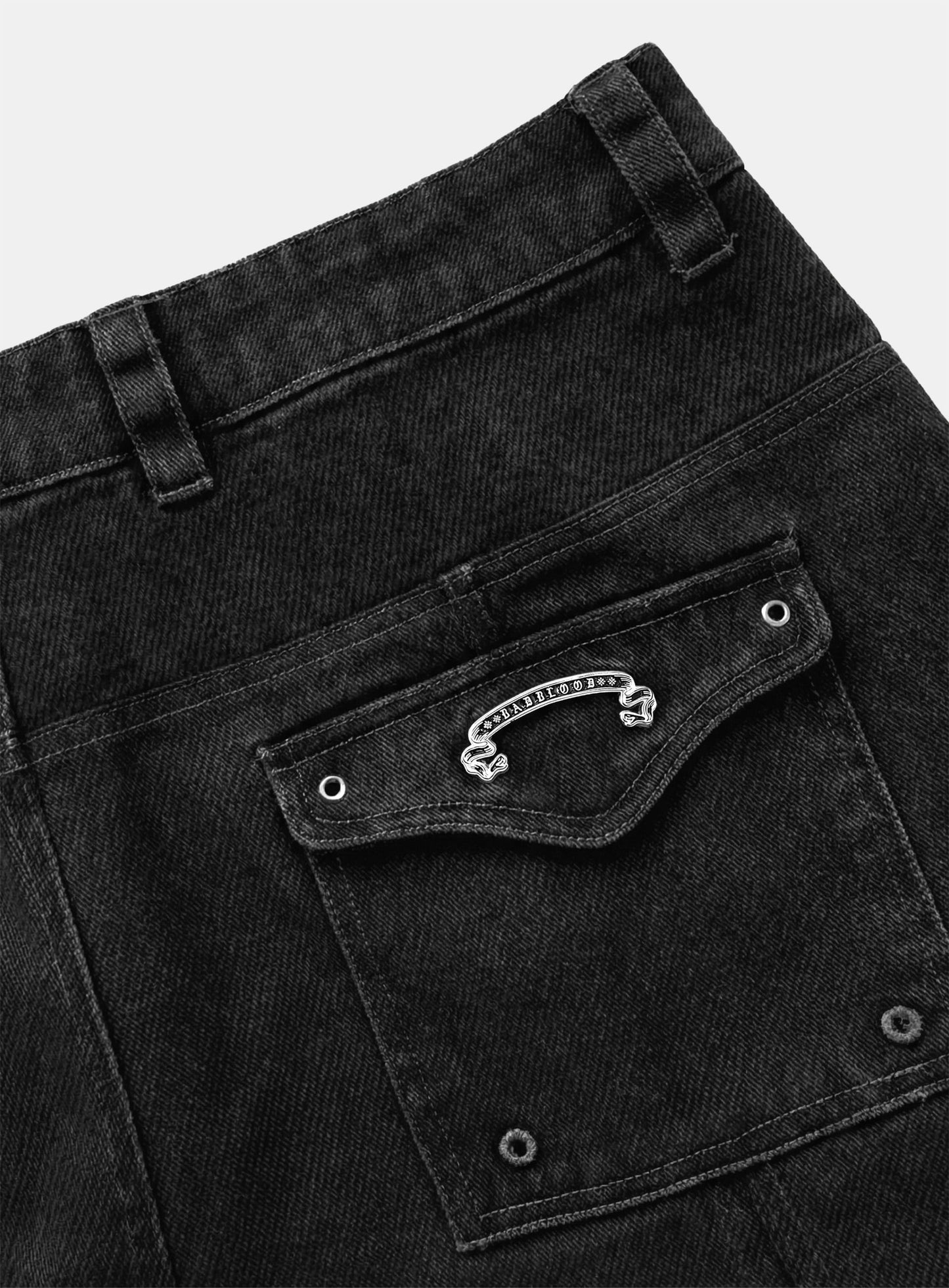 [w-pts26-068] Arc Curved Fit Cargo Pants - Charcoal