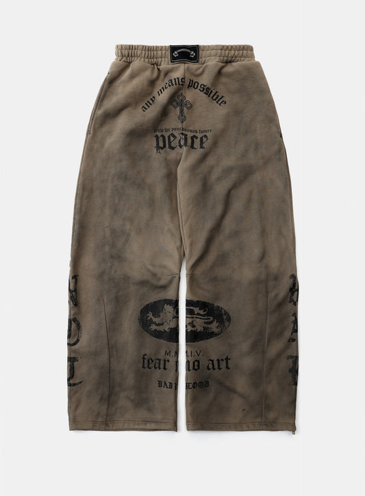 PEACE NOT WAR Jogger - Dusty Beige